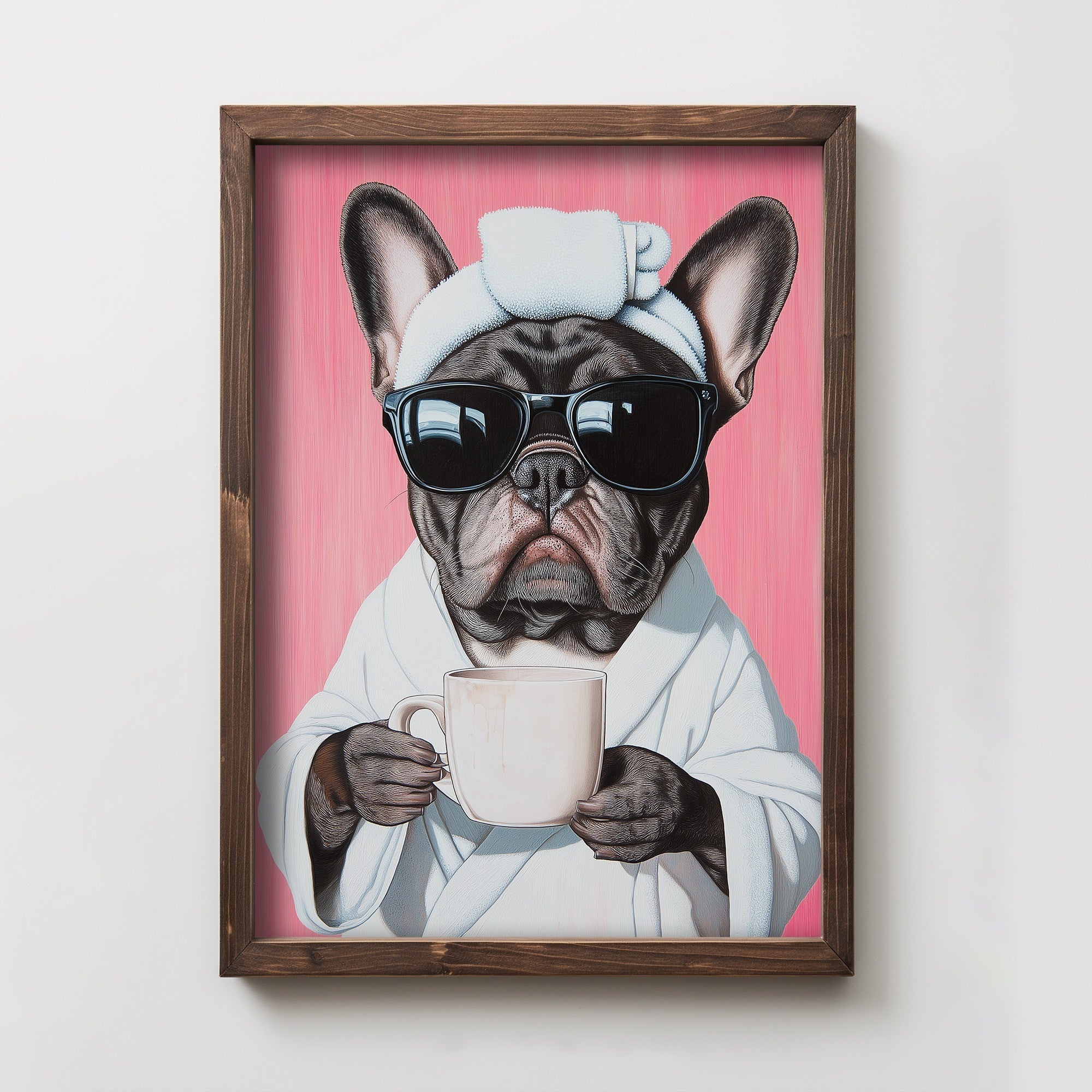 Quadro Decorativo MDF Multicolor com Moldura de Pinho - Impressão UV 35x47cm