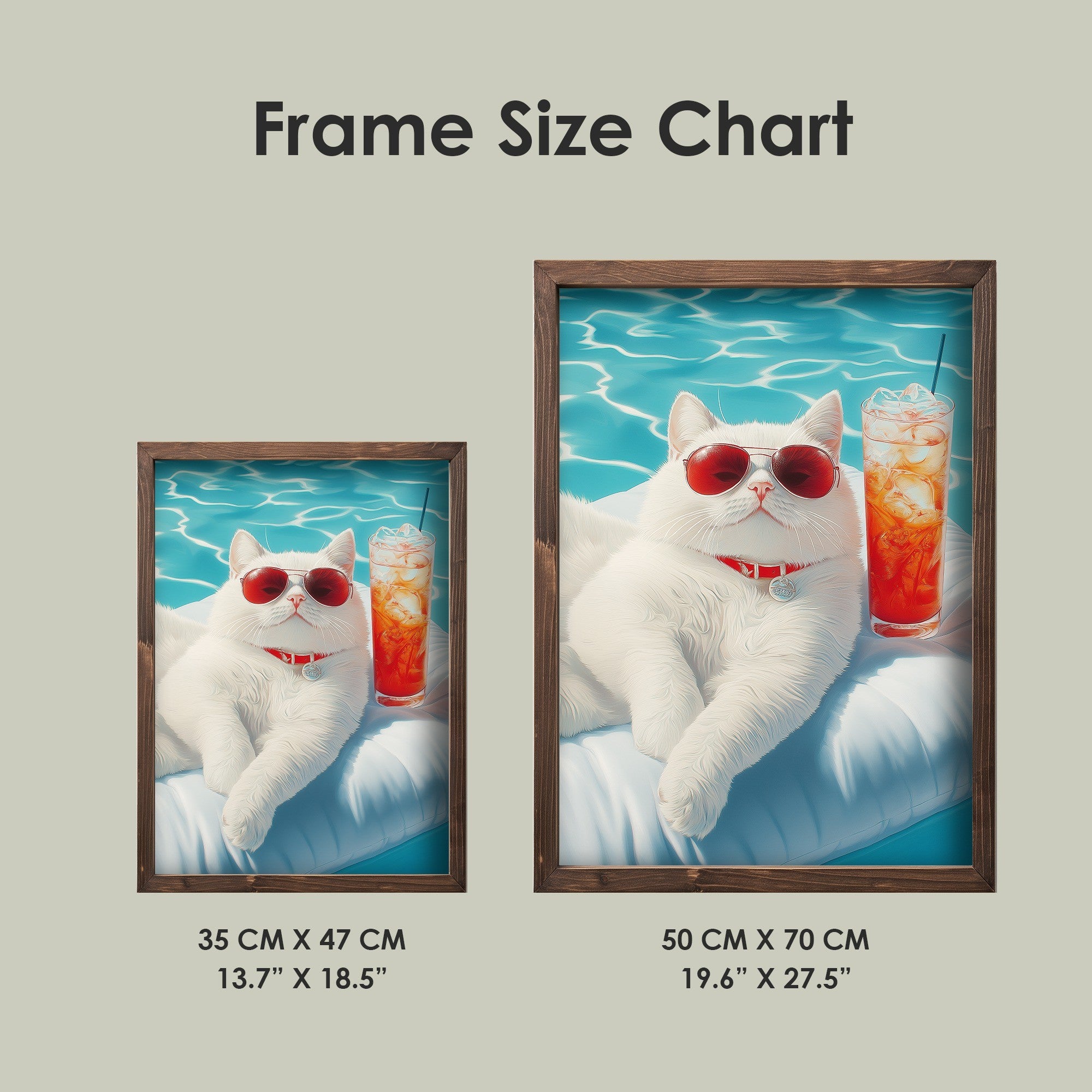 Quadro Decorativo MDF Emoldurado Multicolor 35x47cm - Impressão UV em Madeira de Pinho