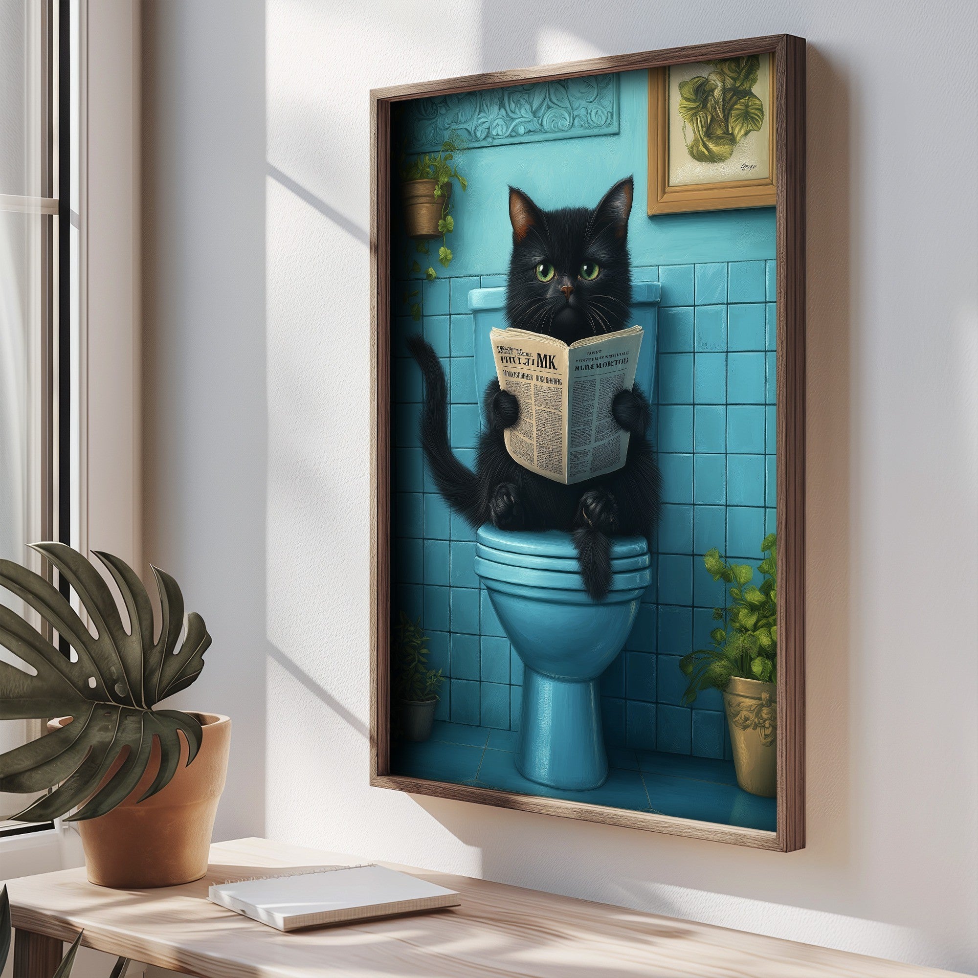 Quadro Decorativo MDF Emoldurado Multicolor 35x47cm - Impressão UV em Madeira de Pinho