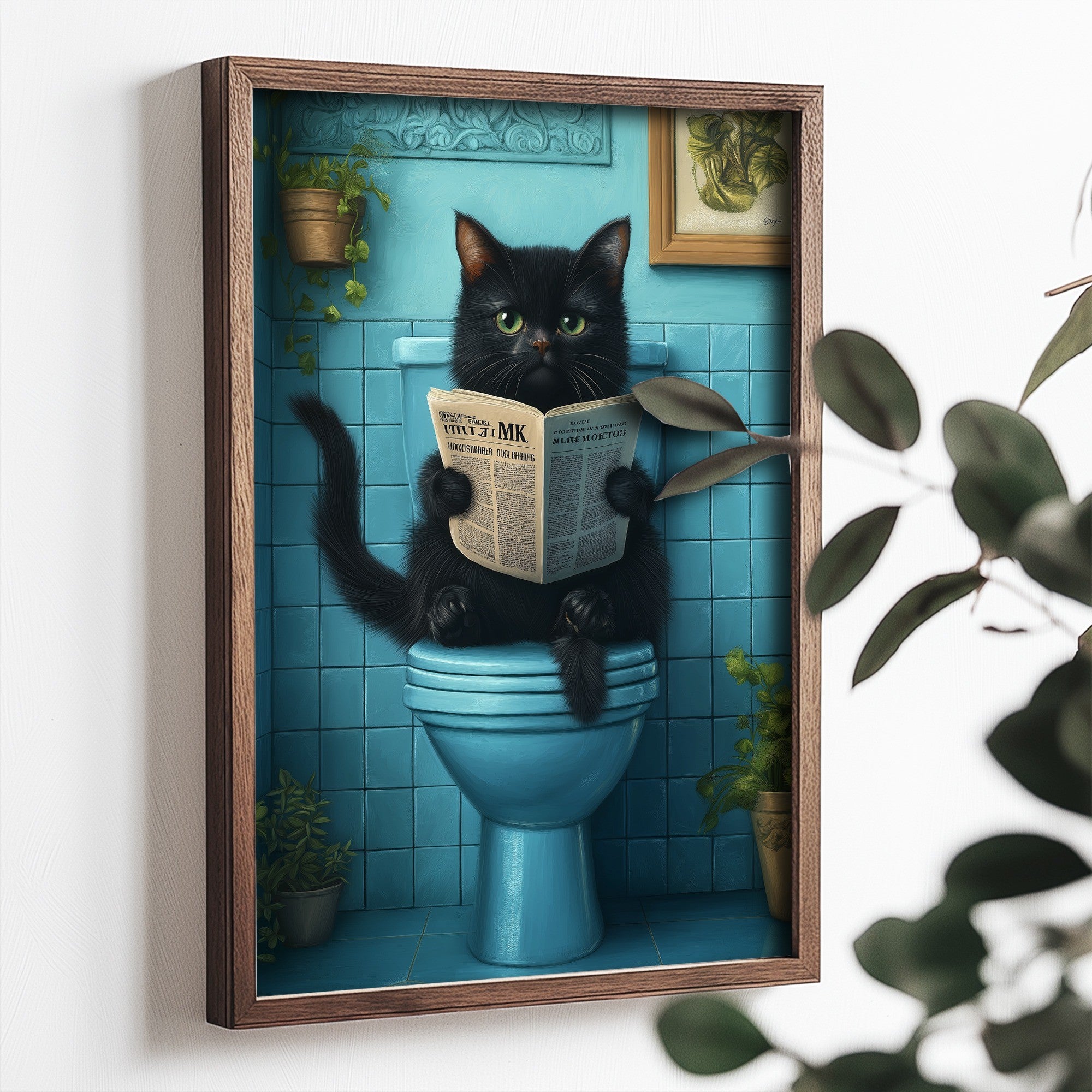 Quadro Decorativo MDF Emoldurado Multicolor 35x47cm - Impressão UV em Madeira de Pinho