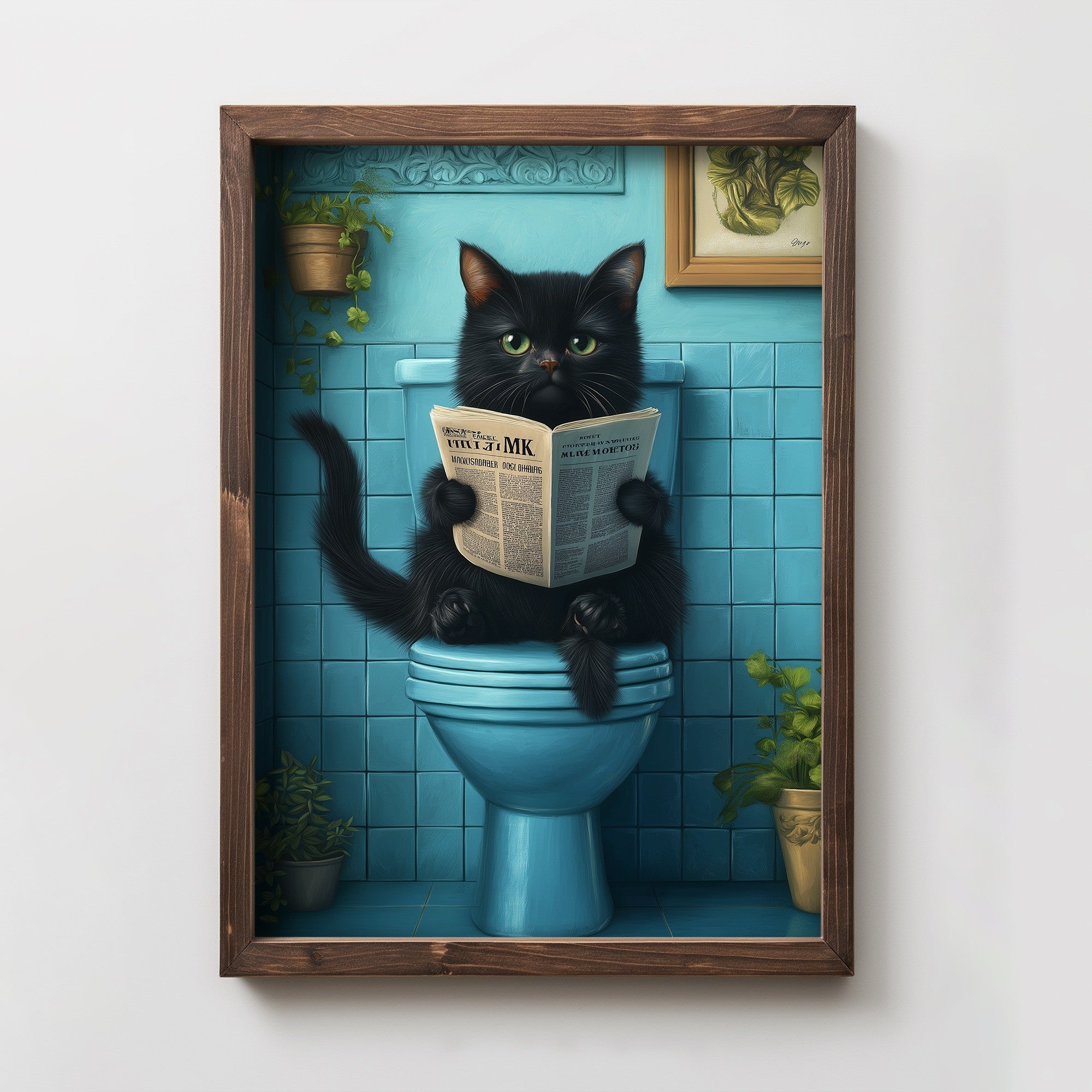 Quadro Decorativo MDF Emoldurado Multicolor 35x47cm - Impressão UV em Madeira de Pinho