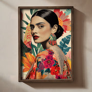 Quadro Decorativo MDF Emoldurado Multicolor 35x47cm - Impressão UV em Madeira de Pinho