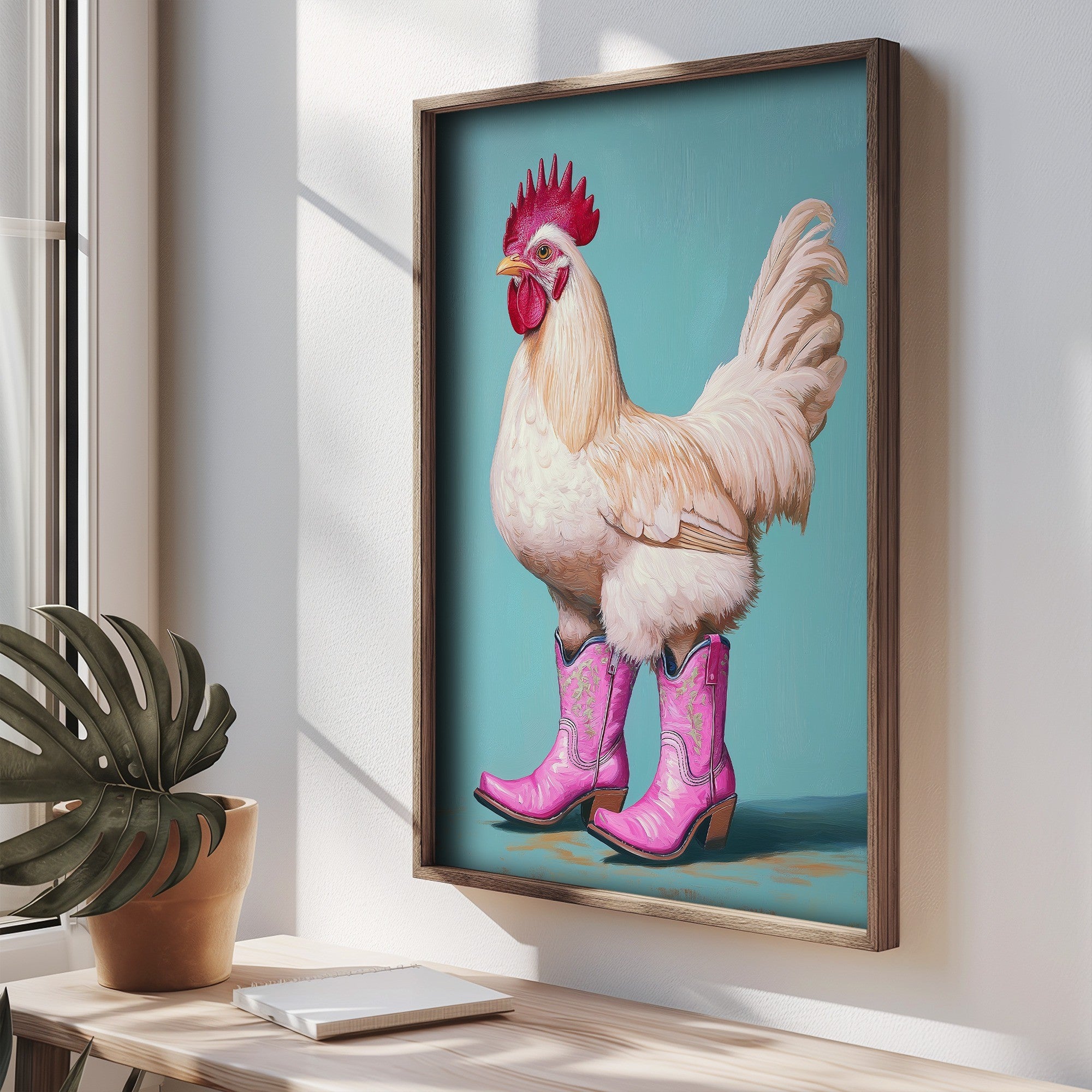 Quadro Decorativo MDF Emoldurado Multicolor 35x47cm - Impressão UV em Madeira de Pinho