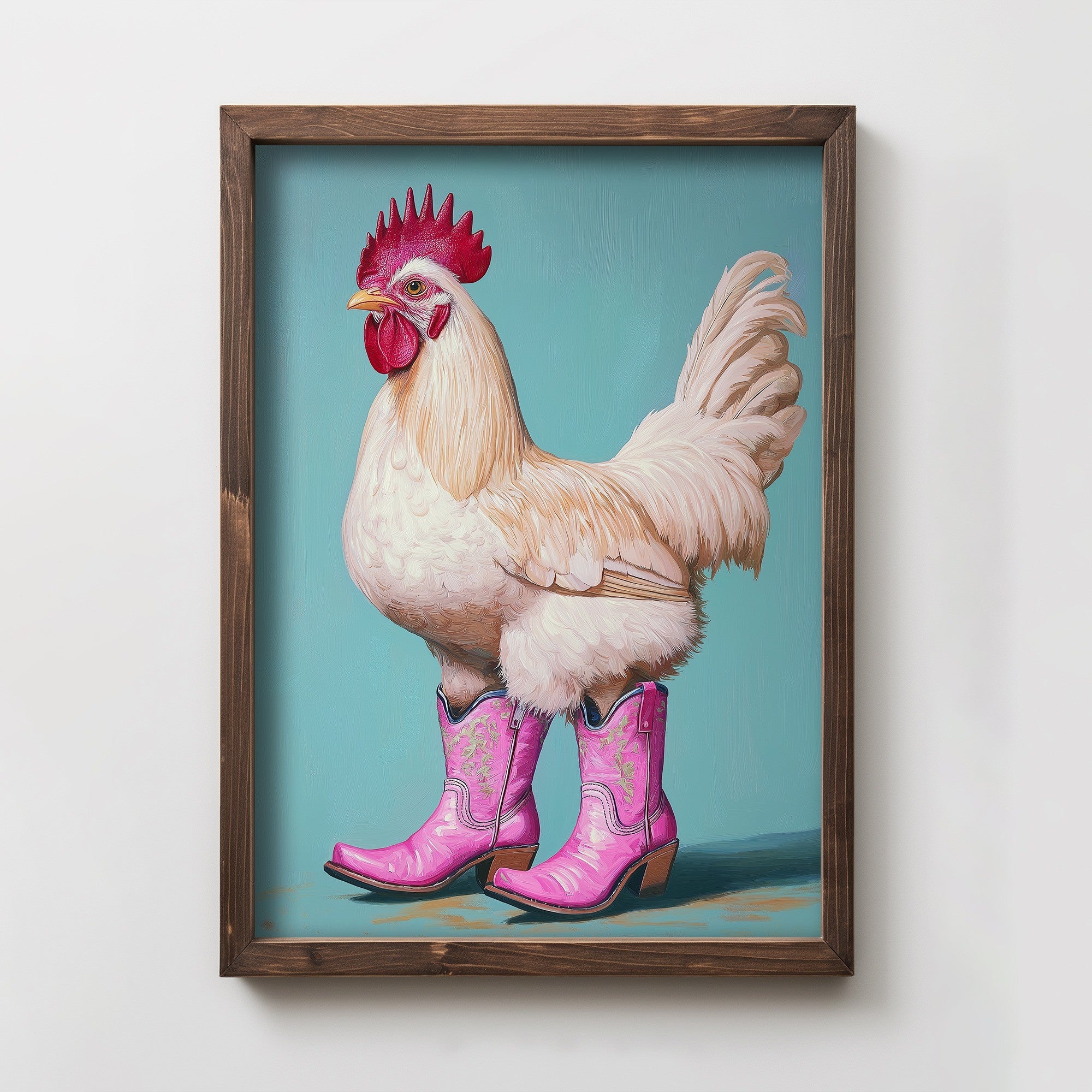 Quadro Decorativo MDF Emoldurado Multicolor 35x47cm - Impressão UV em Madeira de Pinho