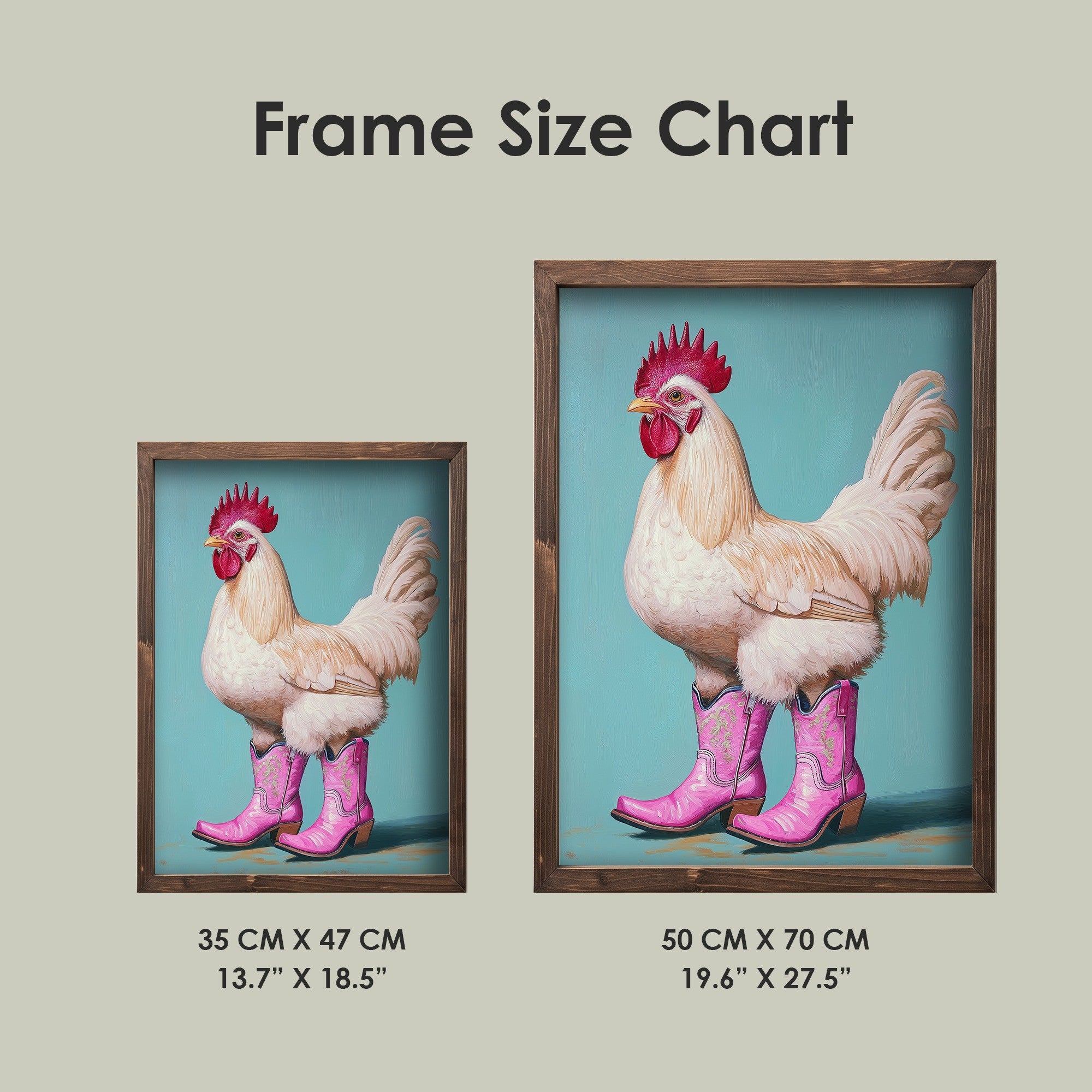 Quadro Decorativo MDF Emoldurado Multicolor 35x47cm - Impressão UV em Madeira de Pinho