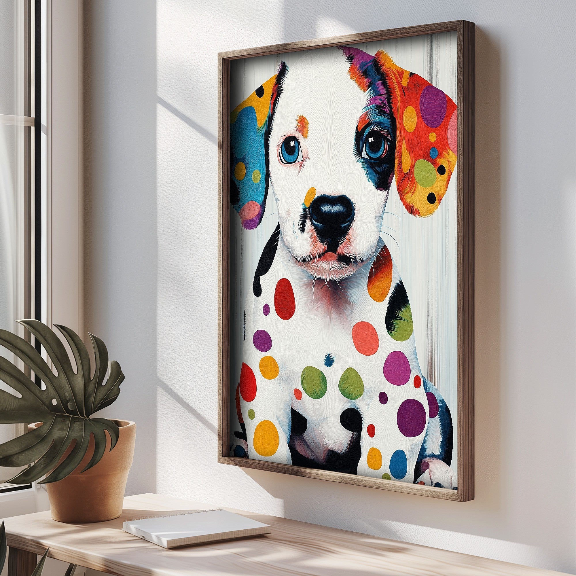 Quadro Decorativo MDF Emoldurado Multicolor 35x47cm - Impressão UV em Madeira de Pinho