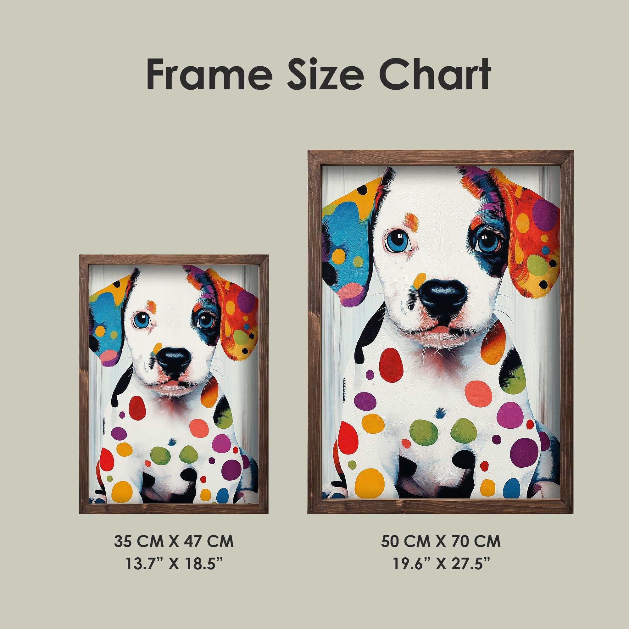 Quadro Decorativo MDF Emoldurado Multicolor 35x47cm - Impressão UV em Madeira de Pinho