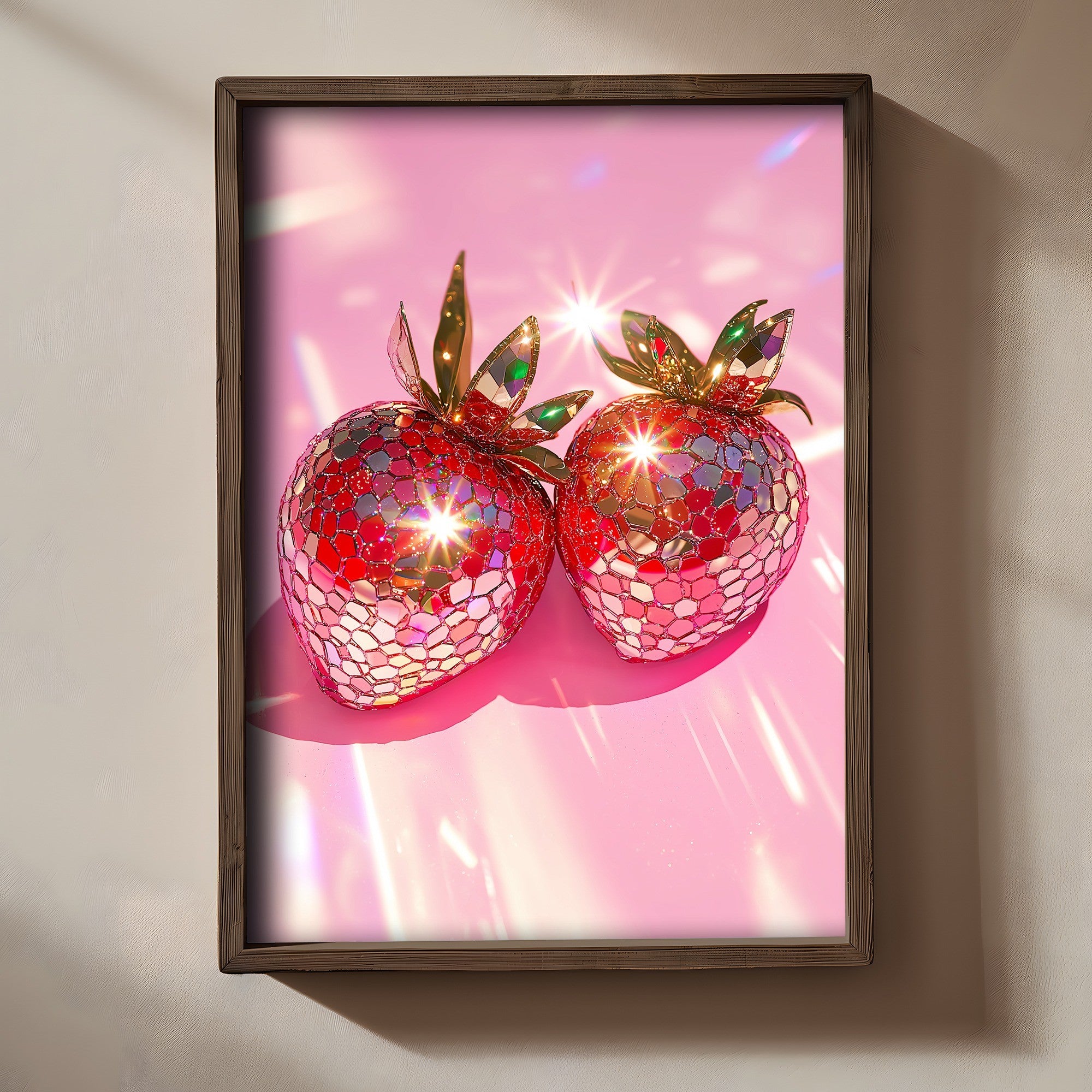 Quadro Decorativo MDF Emoldurado Multicolor 35x47cm - Impressão UV em Madeira de Pinho