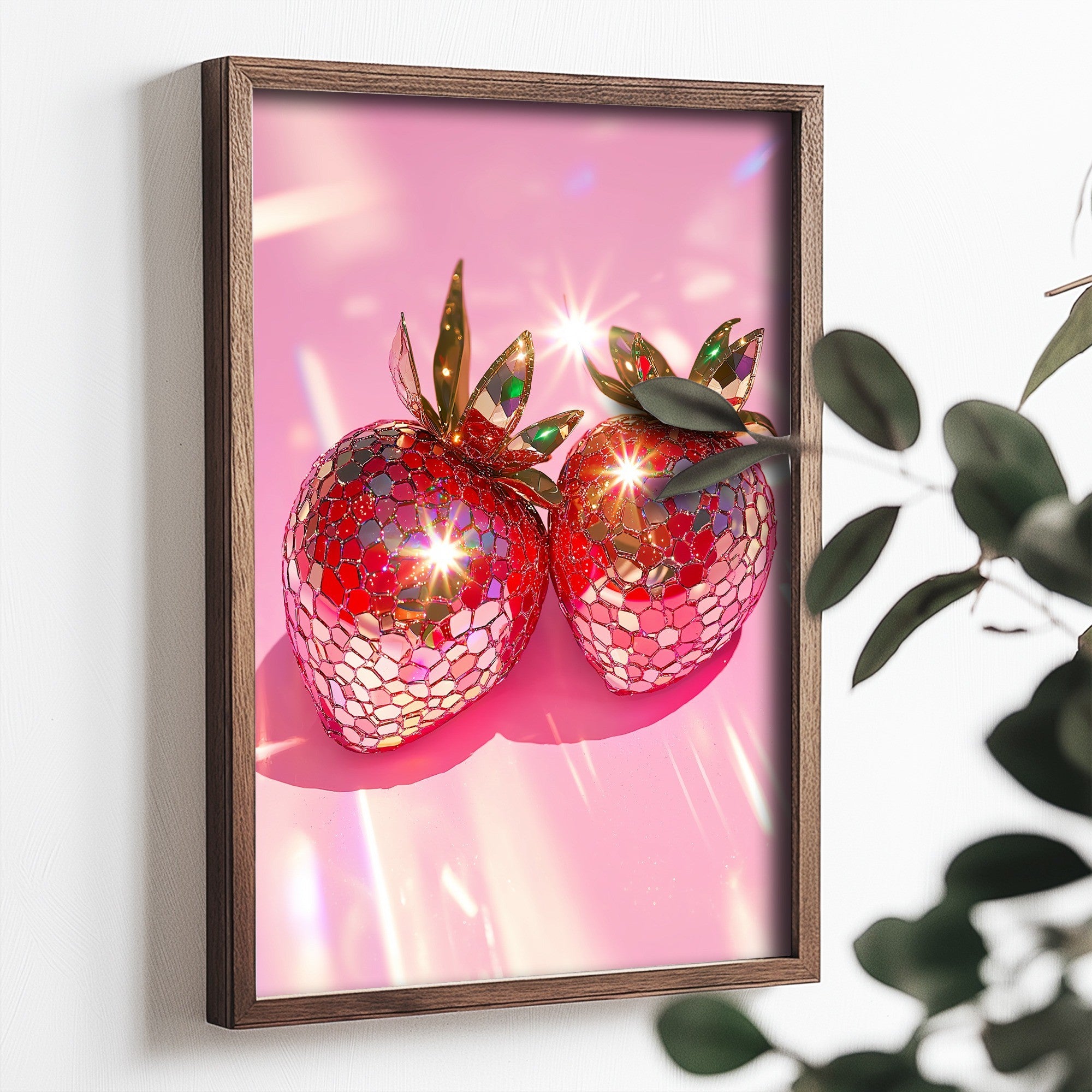 Quadro Decorativo MDF Emoldurado Multicolor 35x47cm - Impressão UV em Madeira de Pinho