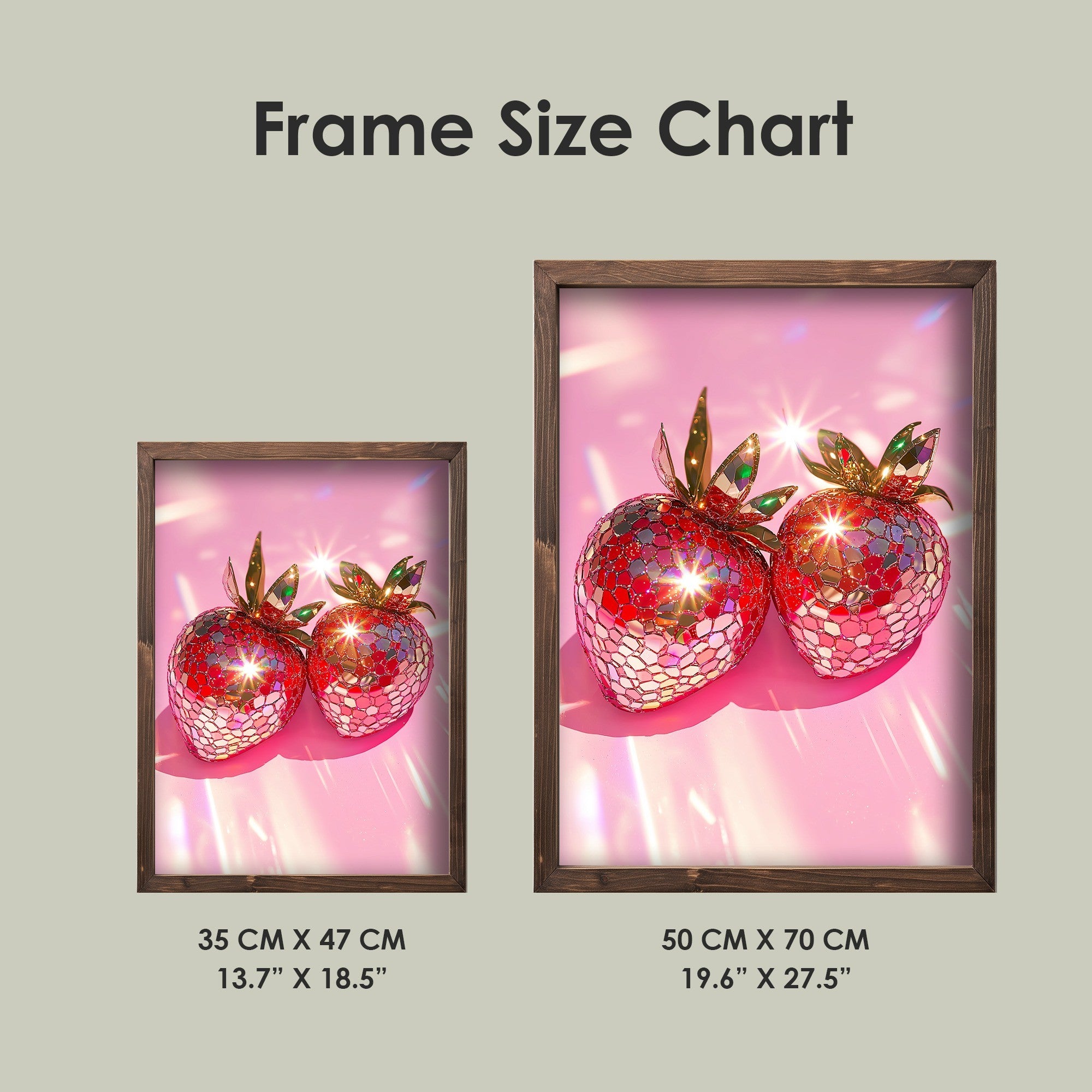 Quadro Decorativo MDF Emoldurado Multicolor 35x47cm - Impressão UV em Madeira de Pinho