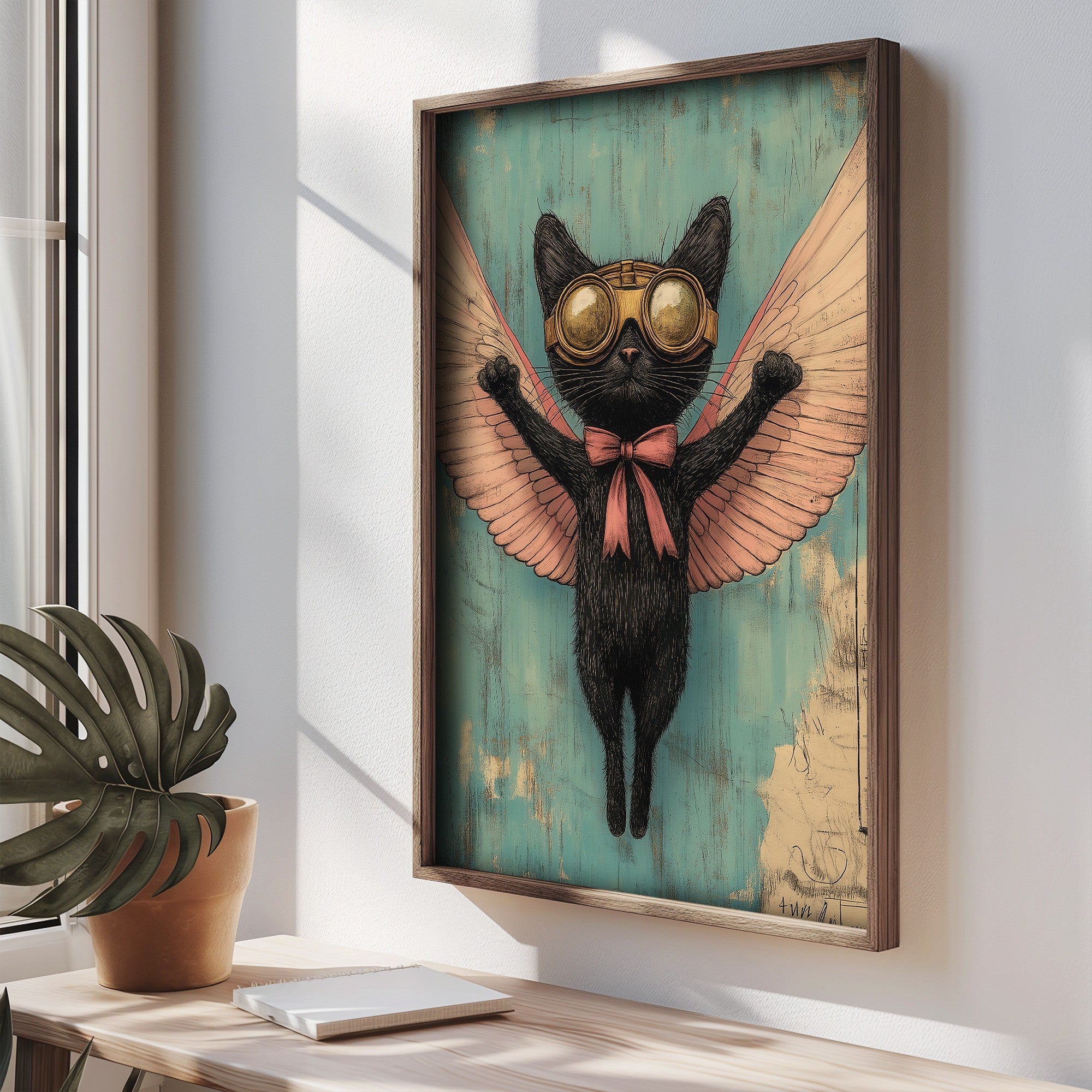 Quadro Decorativo MDF Emoldurado Multicolor 35x47cm - Impressão UV em Madeira de Pinho