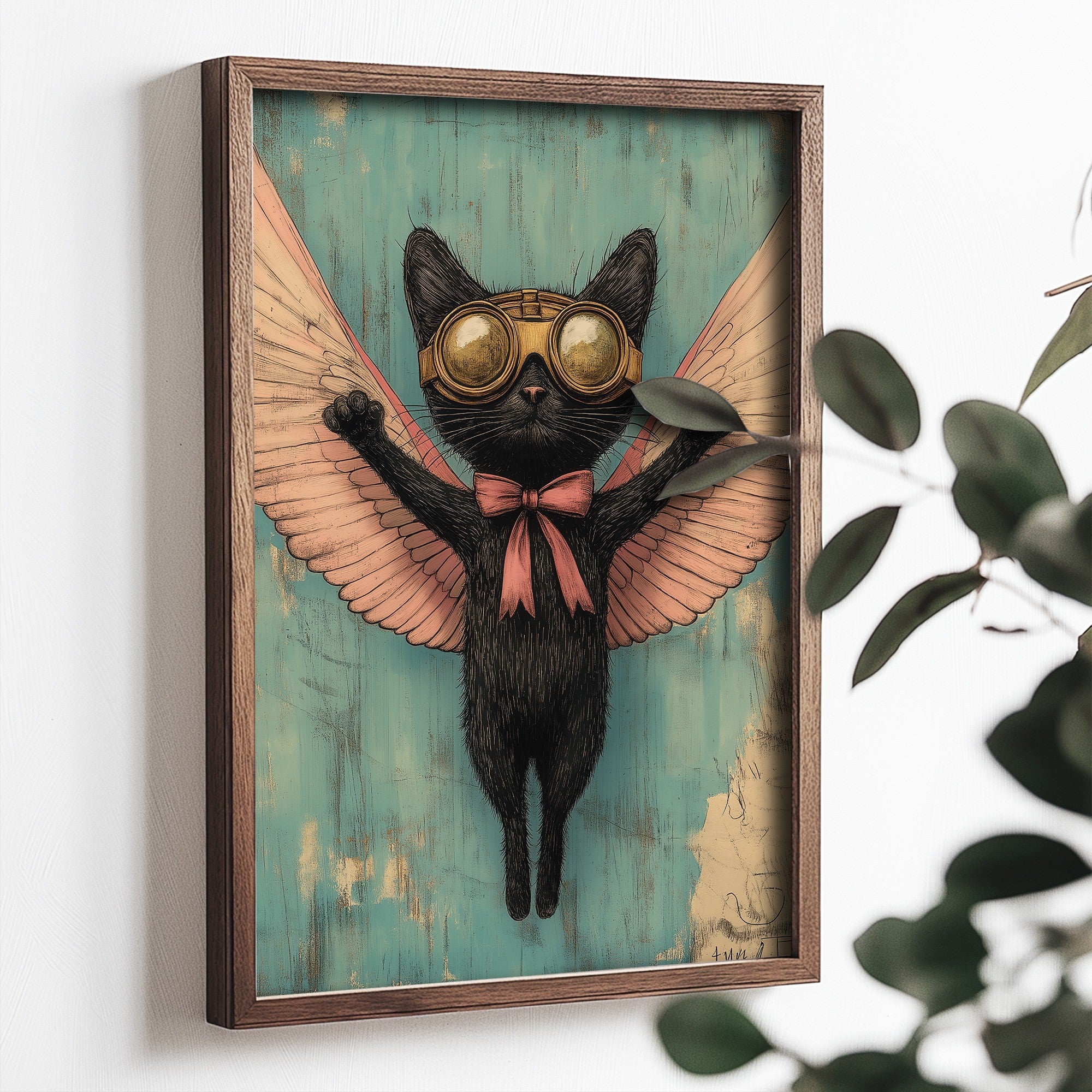 Quadro Decorativo MDF Emoldurado Multicolor 35x47cm - Impressão UV em Madeira de Pinho