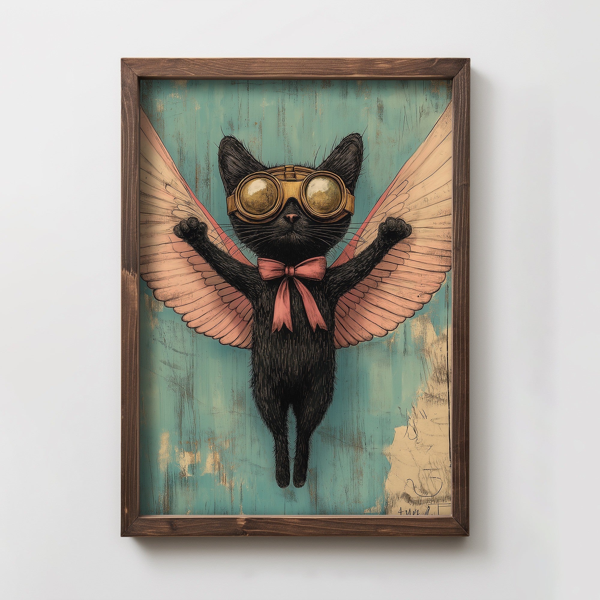 Quadro Decorativo MDF Emoldurado Multicolor 35x47cm - Impressão UV em Madeira de Pinho