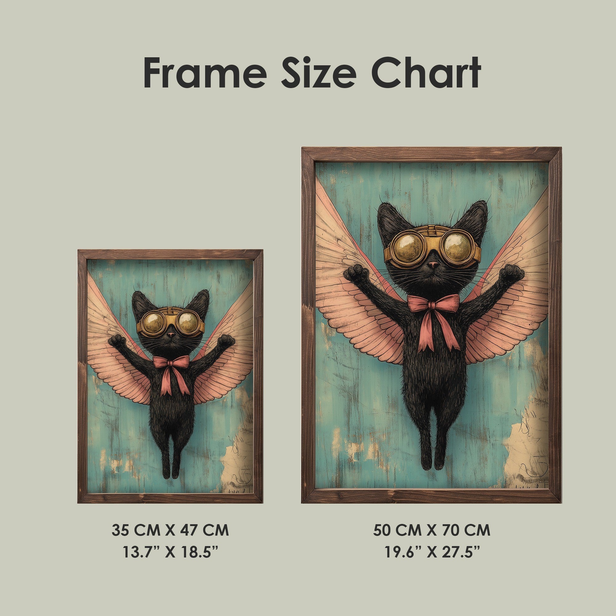 Quadro Decorativo MDF Emoldurado Multicolor 35x47cm - Impressão UV em Madeira de Pinho