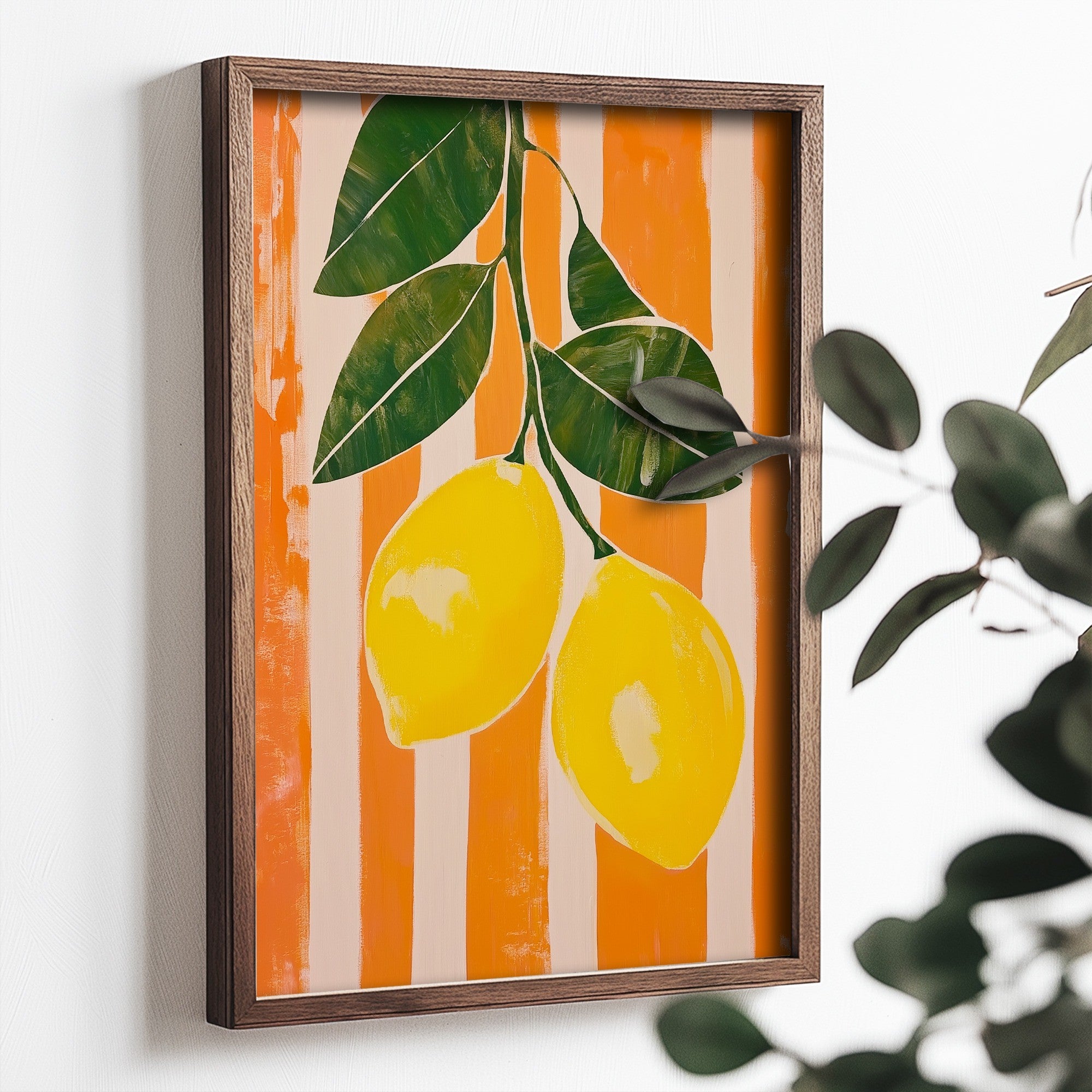 Quadro Decorativo MDF Emoldurado Multicolor 35x47cm - Impressão UV em Madeira de Pinho
