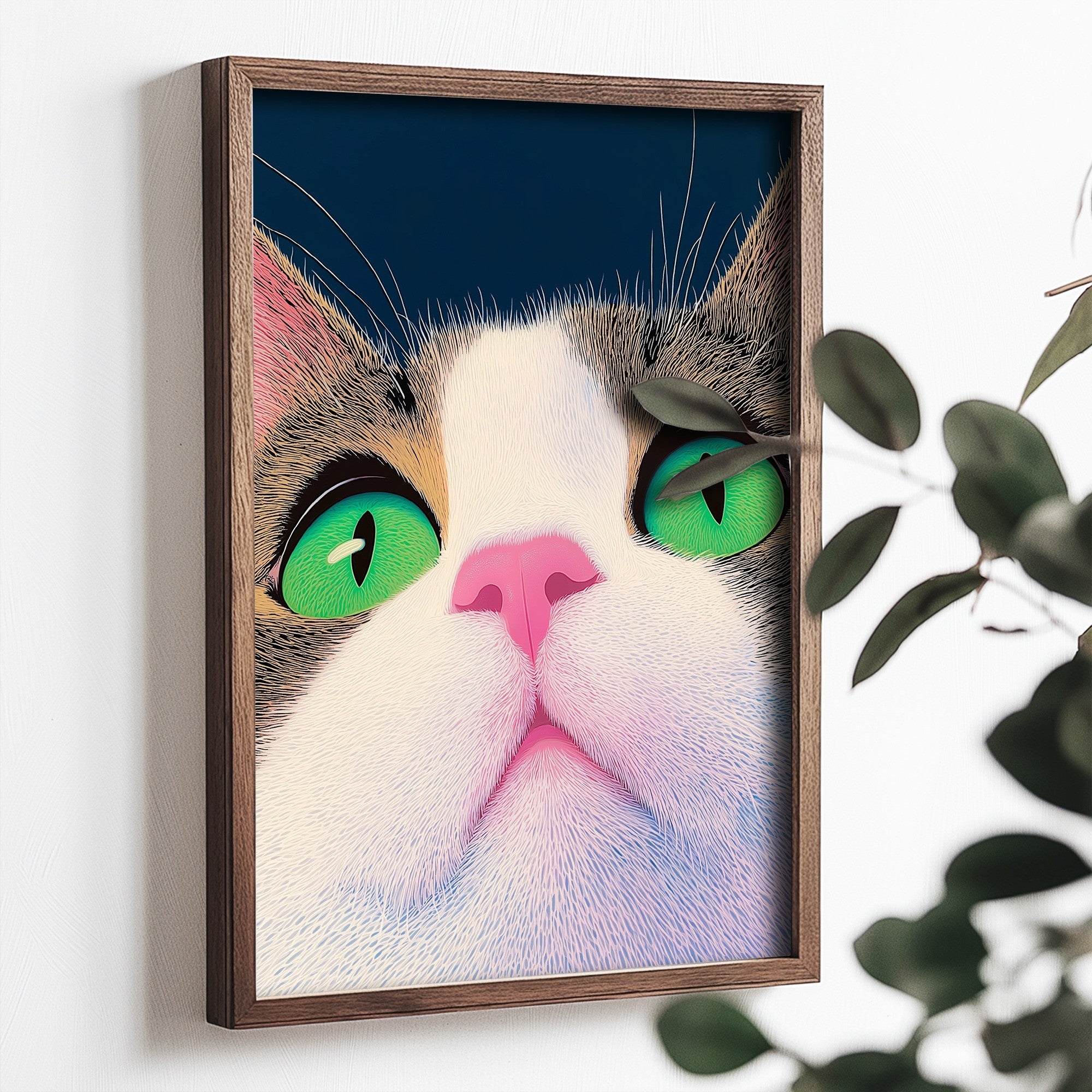 Quadro Decorativo MDF Emoldurado Multicolor 35x47cm - Impressão UV em Madeira de Pinho