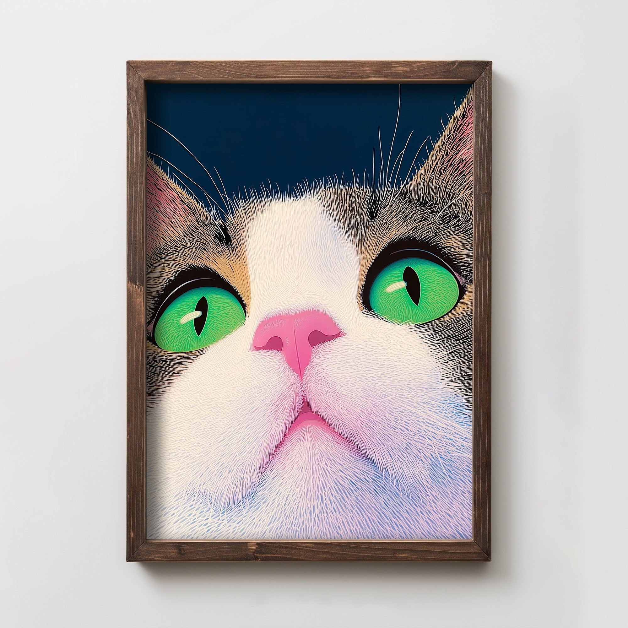 Quadro Decorativo MDF Emoldurado Multicolor 35x47cm - Impressão UV em Madeira de Pinho