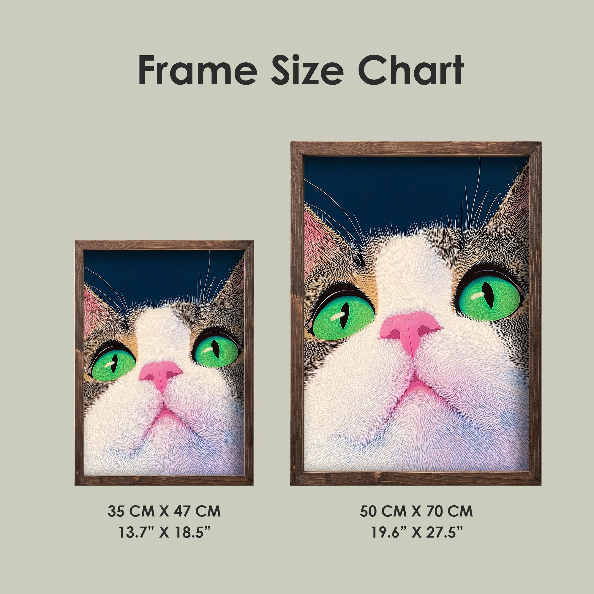 Quadro Decorativo MDF Emoldurado Multicolor 35x47cm - Impressão UV em Madeira de Pinho