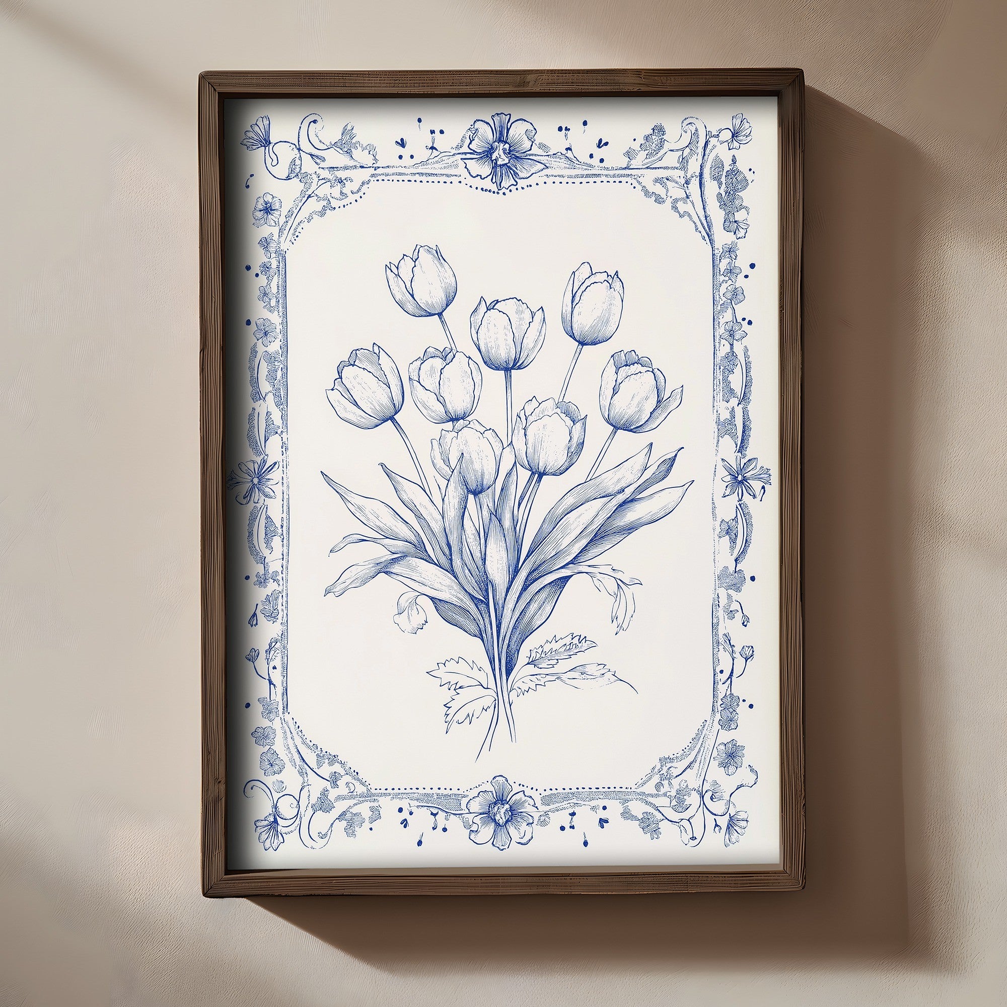 Quadro Decorativo MDF Emoldurado Multicolor 35x47cm - Impressão UV em Madeira de Pinho