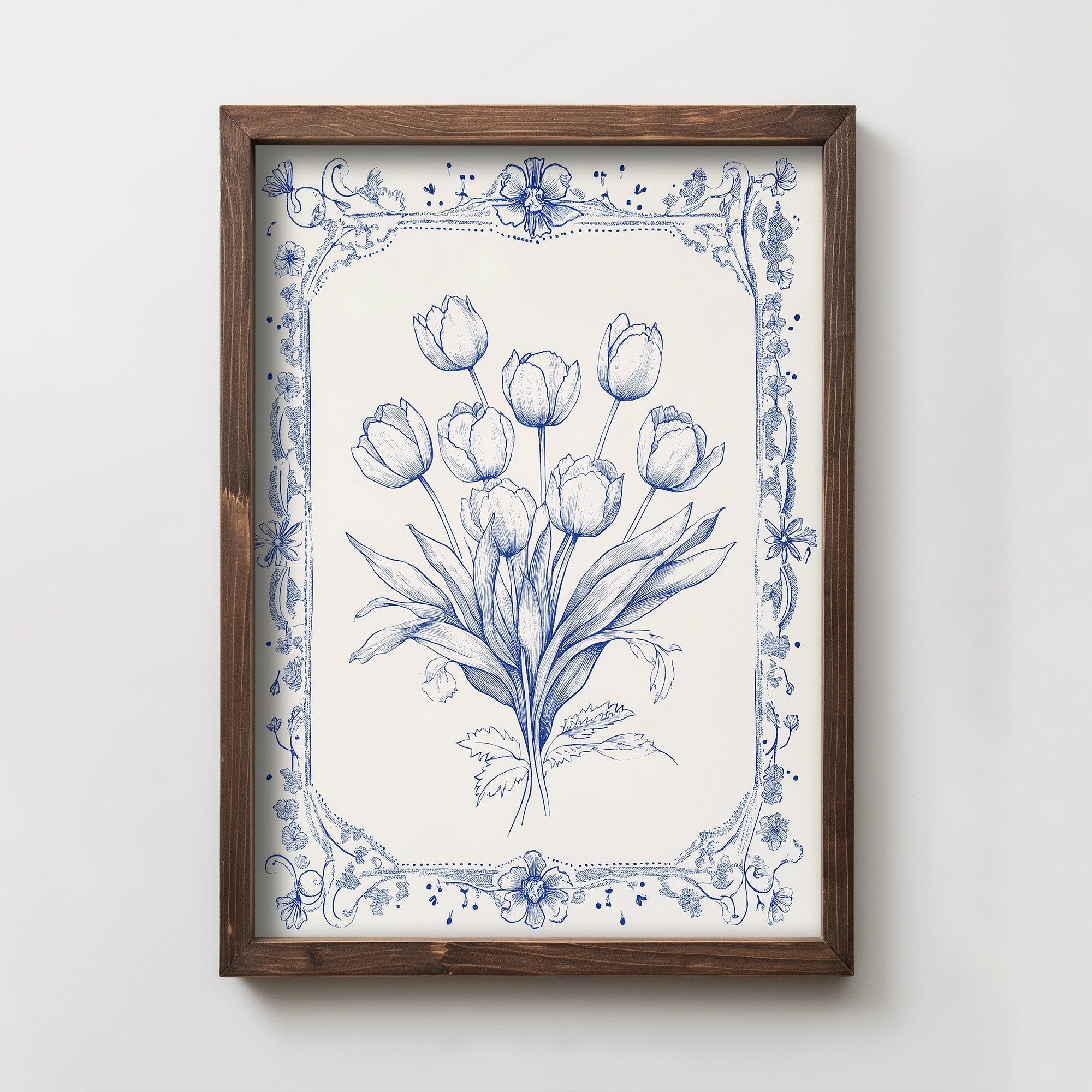 Quadro Decorativo MDF Emoldurado Multicolor 35x47cm - Impressão UV em Madeira de Pinho