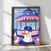 Quadro Decorativo MDF Emoldurado Multicolor 35x47cm - Impressão UV em Madeira de Pinho