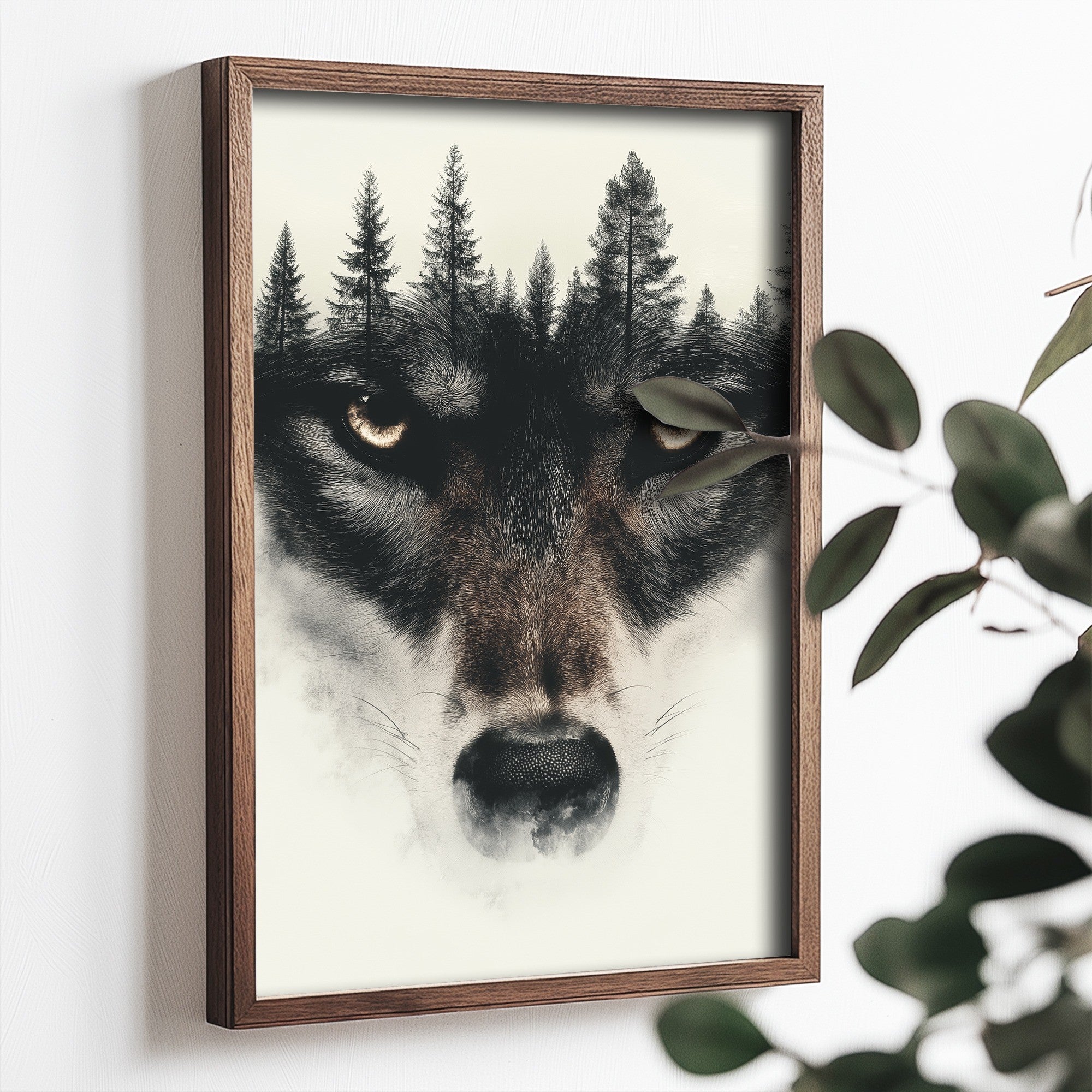 Quadro Decorativo MDF Emoldurado Multicolor 35x47cm - Impressão UV em Madeira de Pinho