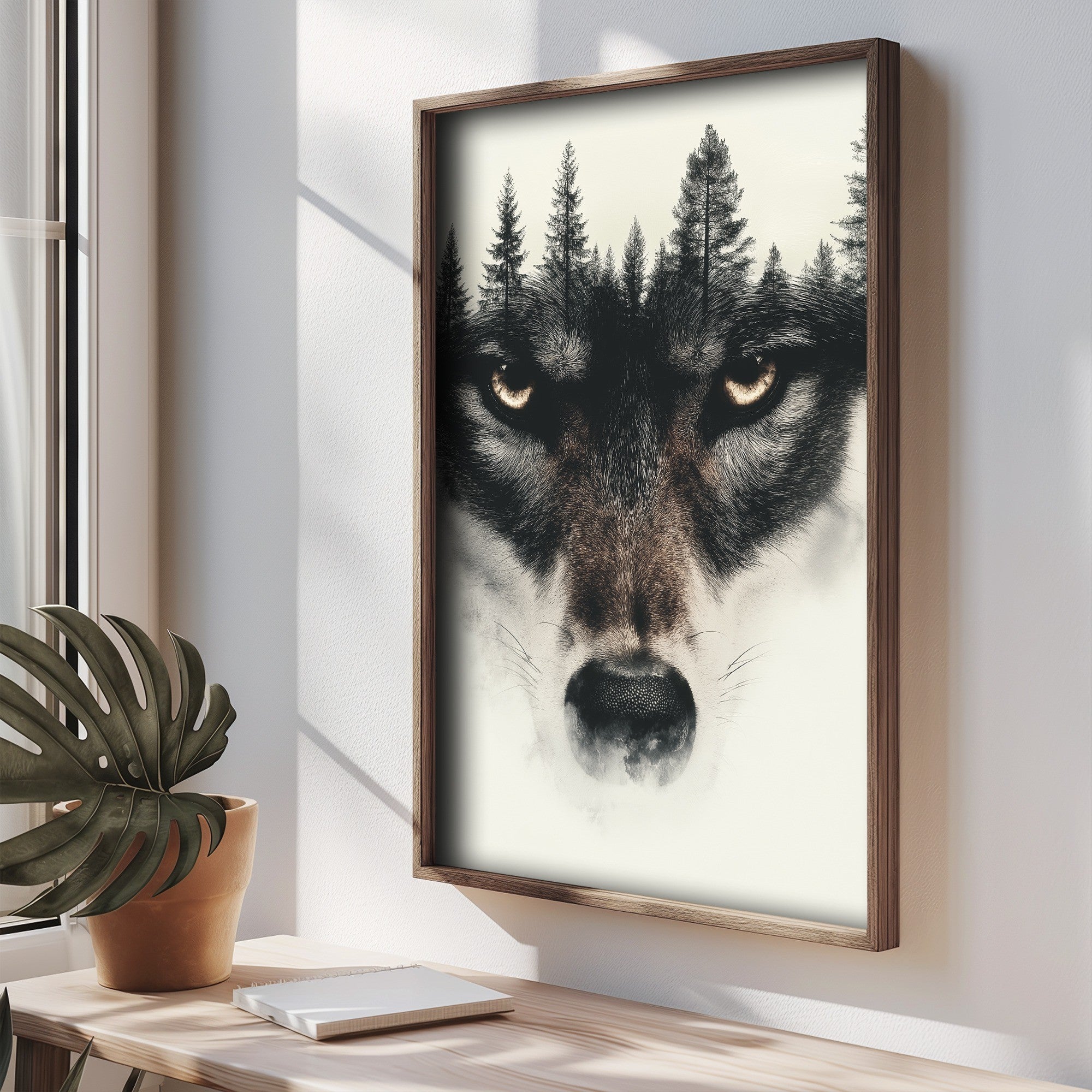 Quadro Decorativo MDF Emoldurado Multicolor 35x47cm - Impressão UV em Madeira de Pinho