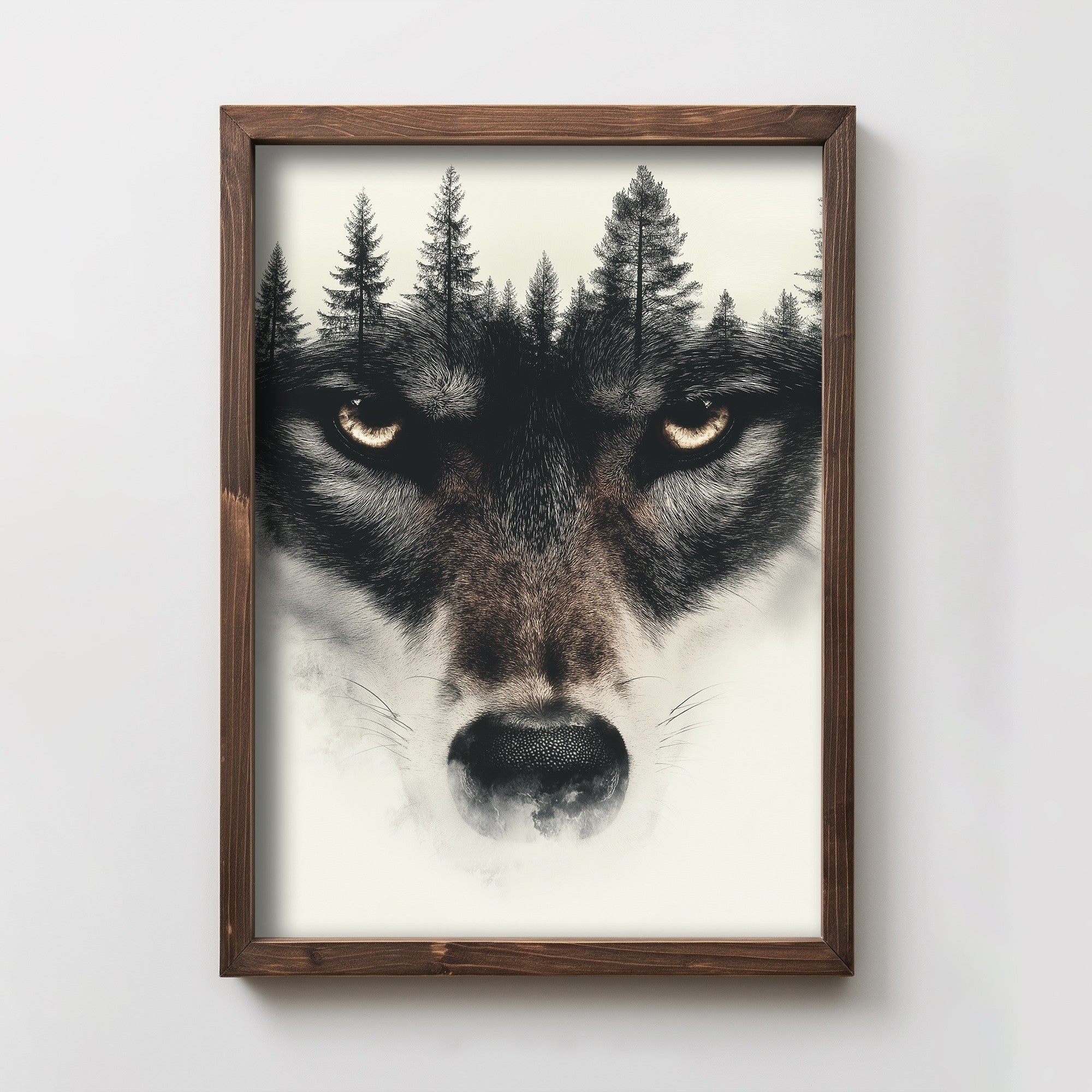 Quadro Decorativo MDF Emoldurado Multicolor 35x47cm - Impressão UV em Madeira de Pinho