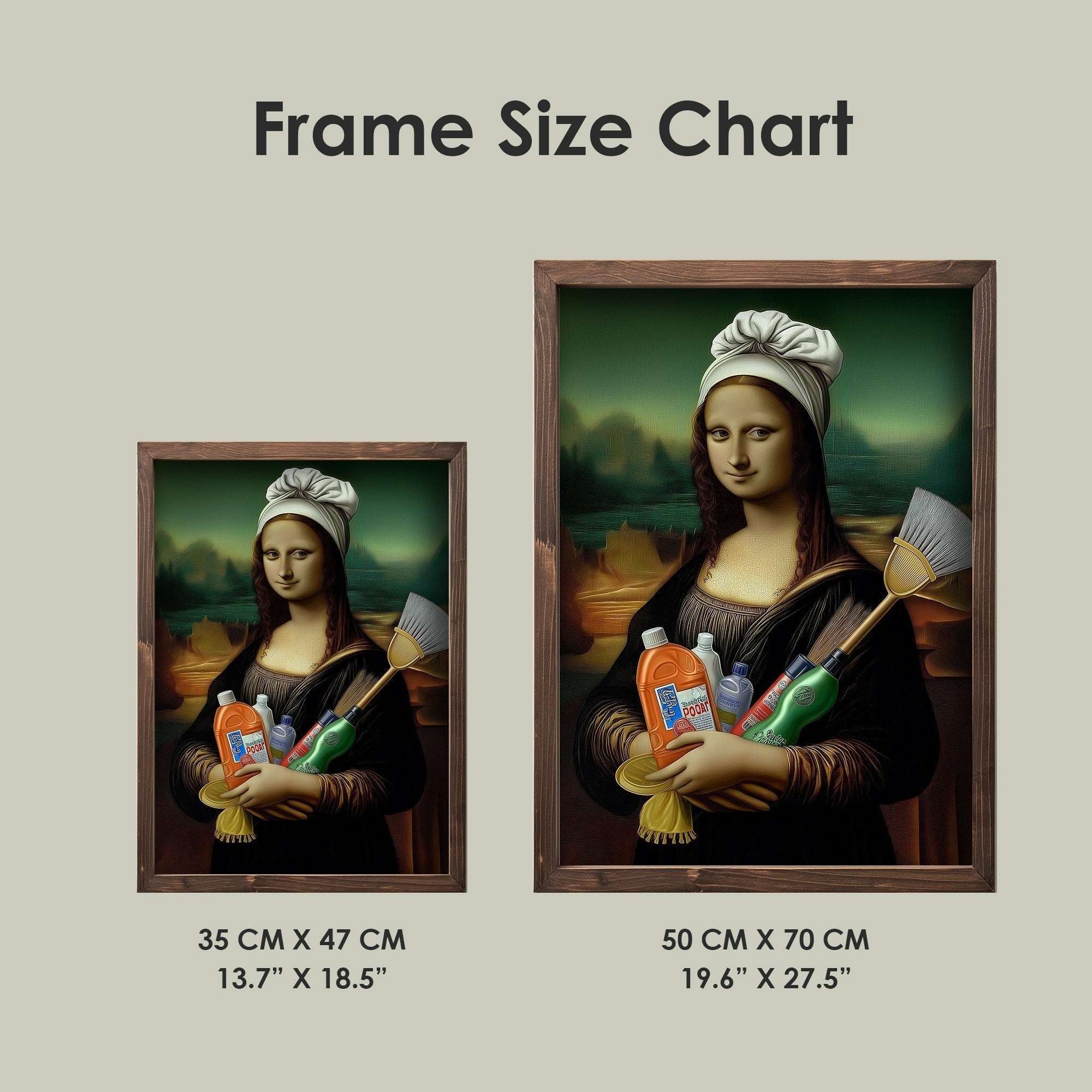 Quadro Decorativo MDF Emoldurado Multicolor 35x47cm - Impressão UV em Madeira de Pinho