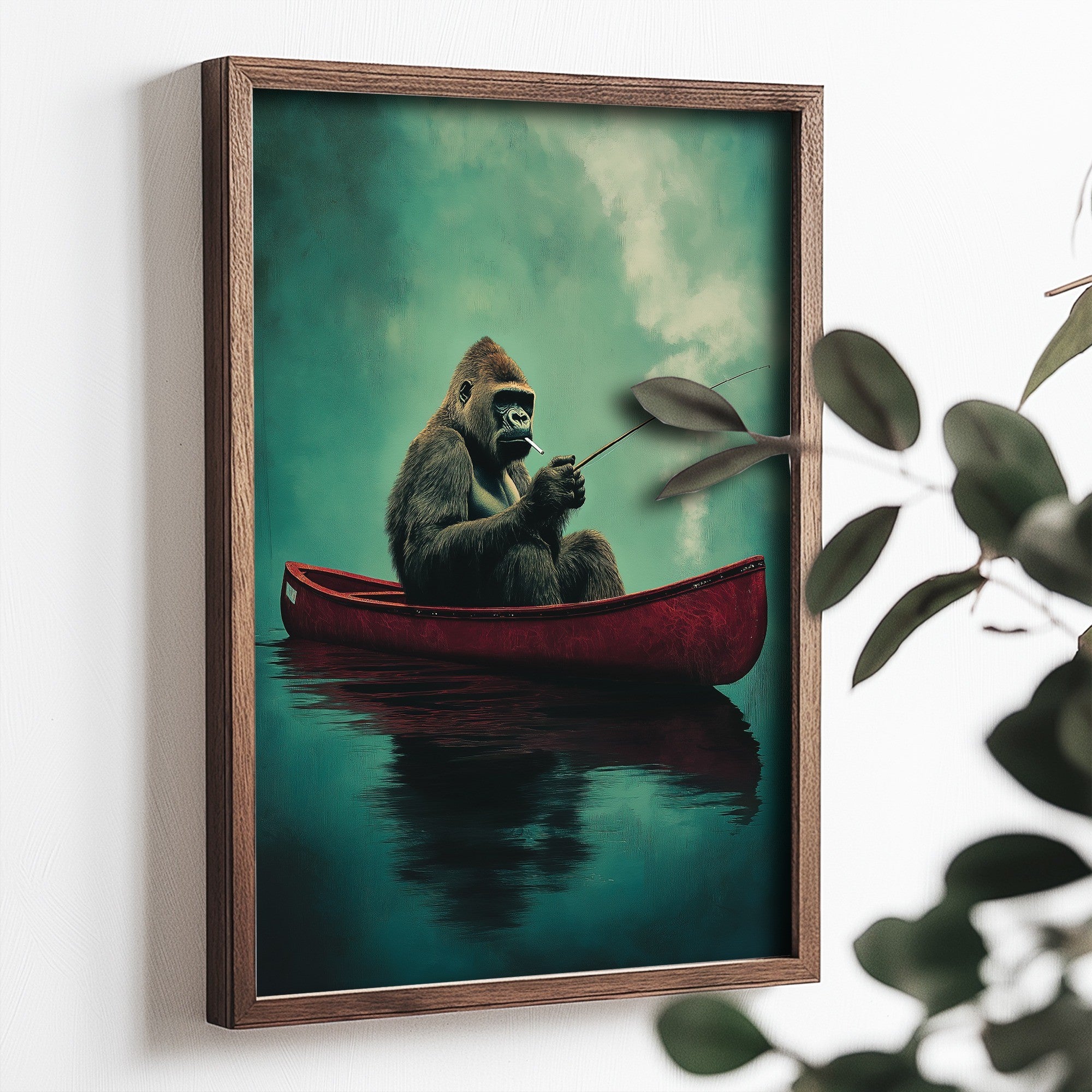 Quadro Decorativo MDF Emoldurado Multicolor 35x47cm - Impressão UV em Madeira de Pinho