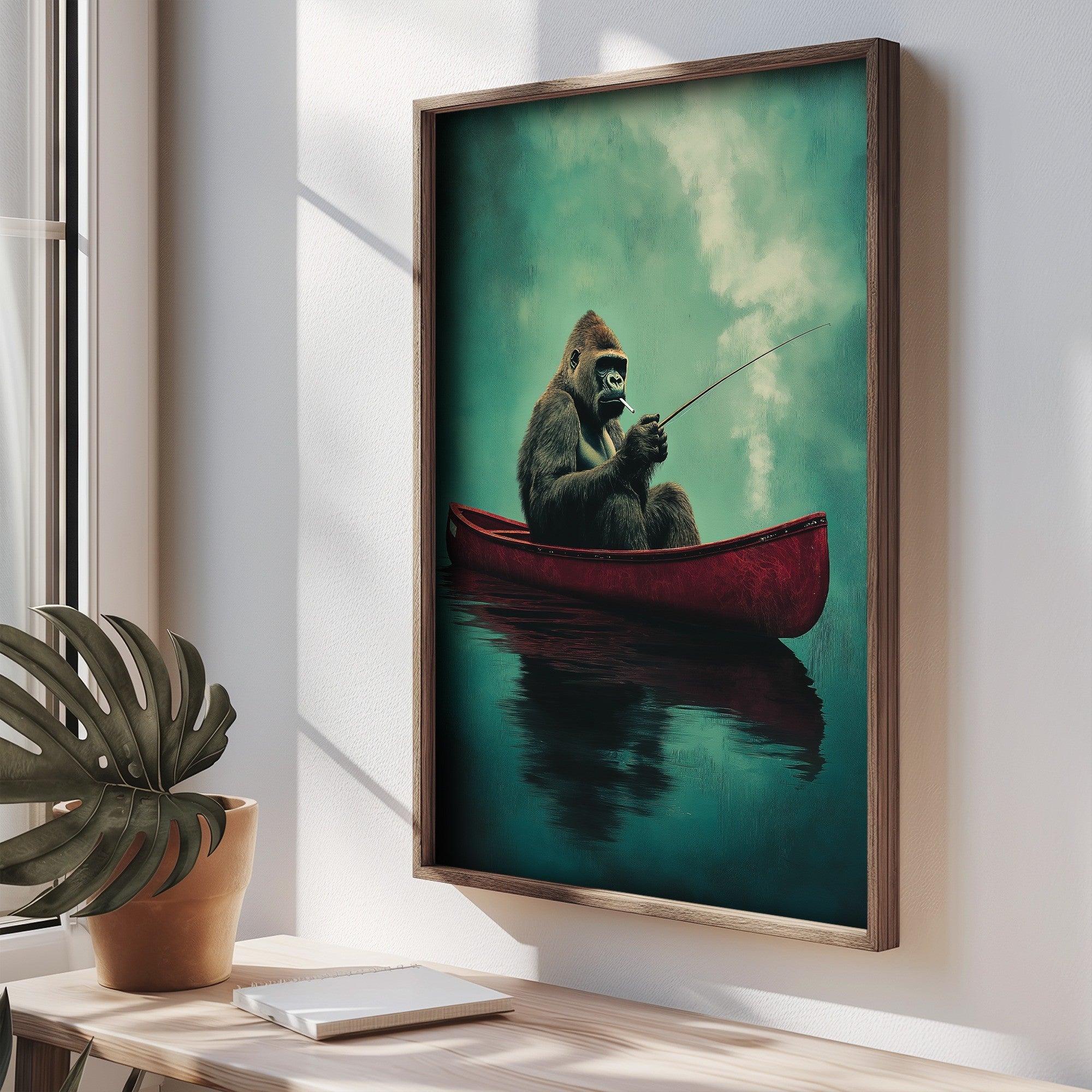 Quadro Decorativo MDF Emoldurado Multicolor 35x47cm - Impressão UV em Madeira de Pinho