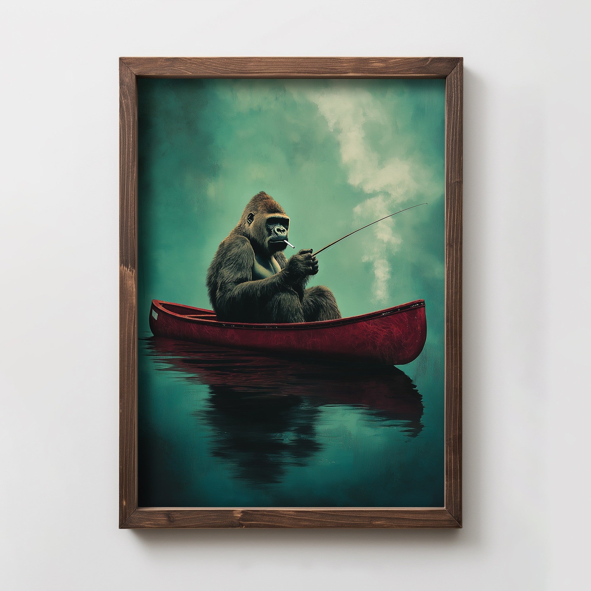 Quadro Decorativo MDF Emoldurado Multicolor 35x47cm - Impressão UV em Madeira de Pinho