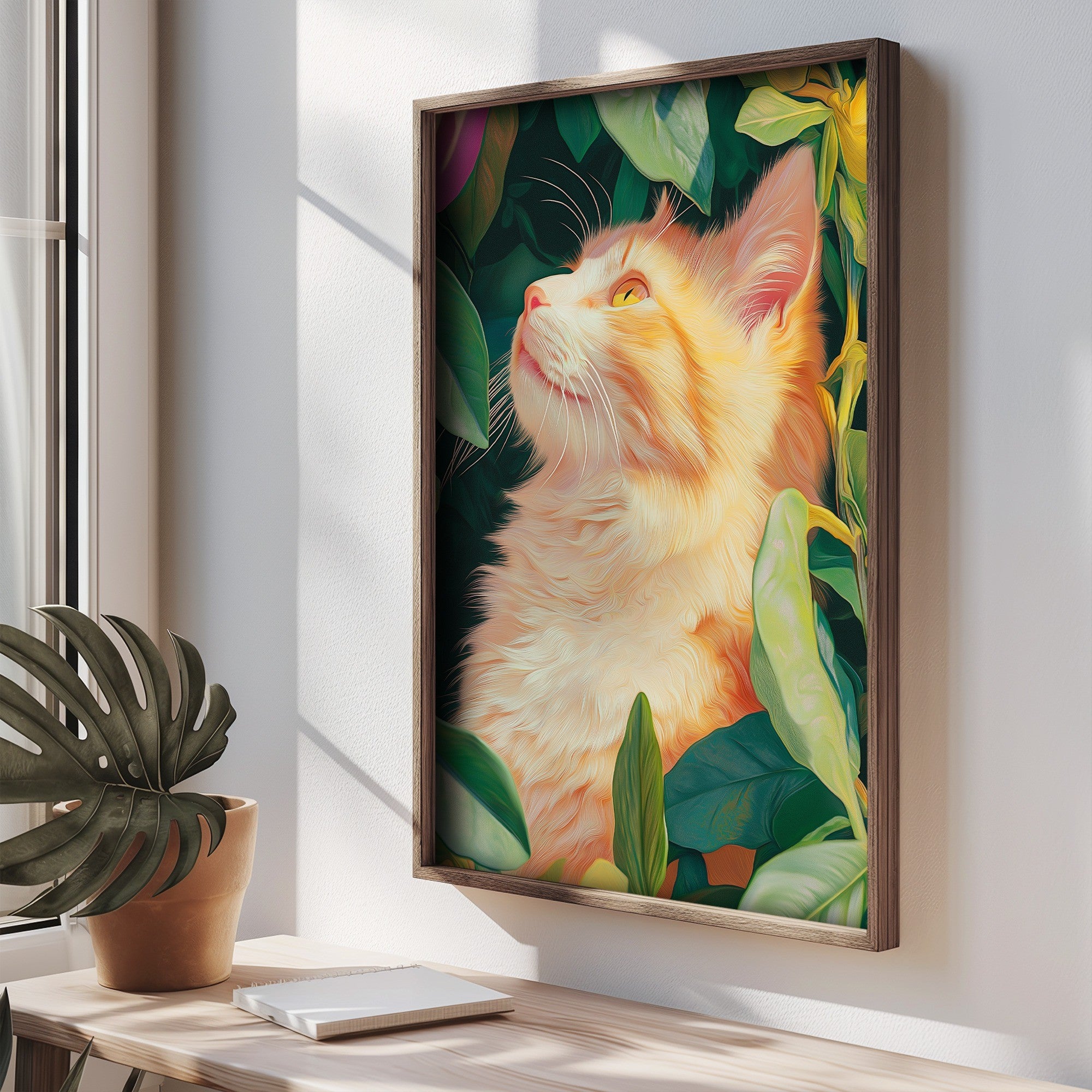 Quadro Decorativo MDF Emoldurado Multicolor 35x47cm - Impressão UV em Madeira de Pinho