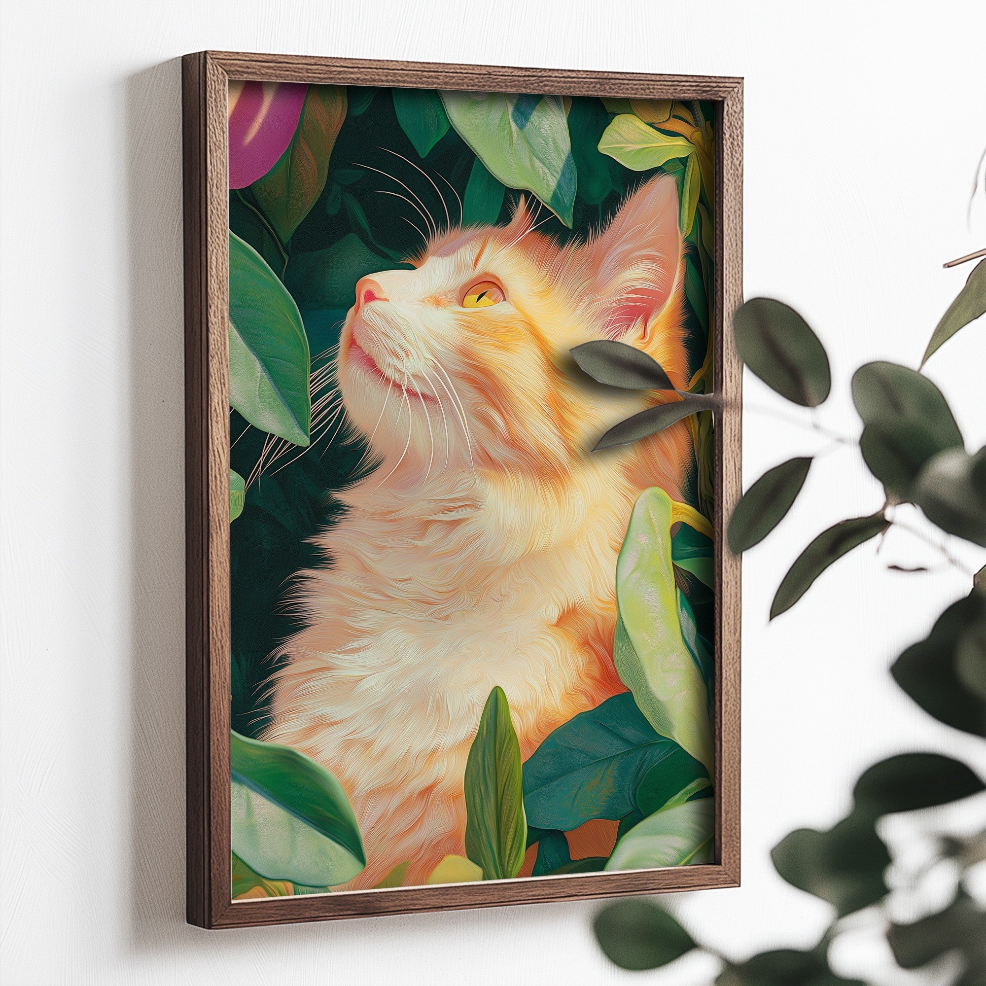 Quadro Decorativo MDF Emoldurado Multicolor 35x47cm - Impressão UV em Madeira de Pinho