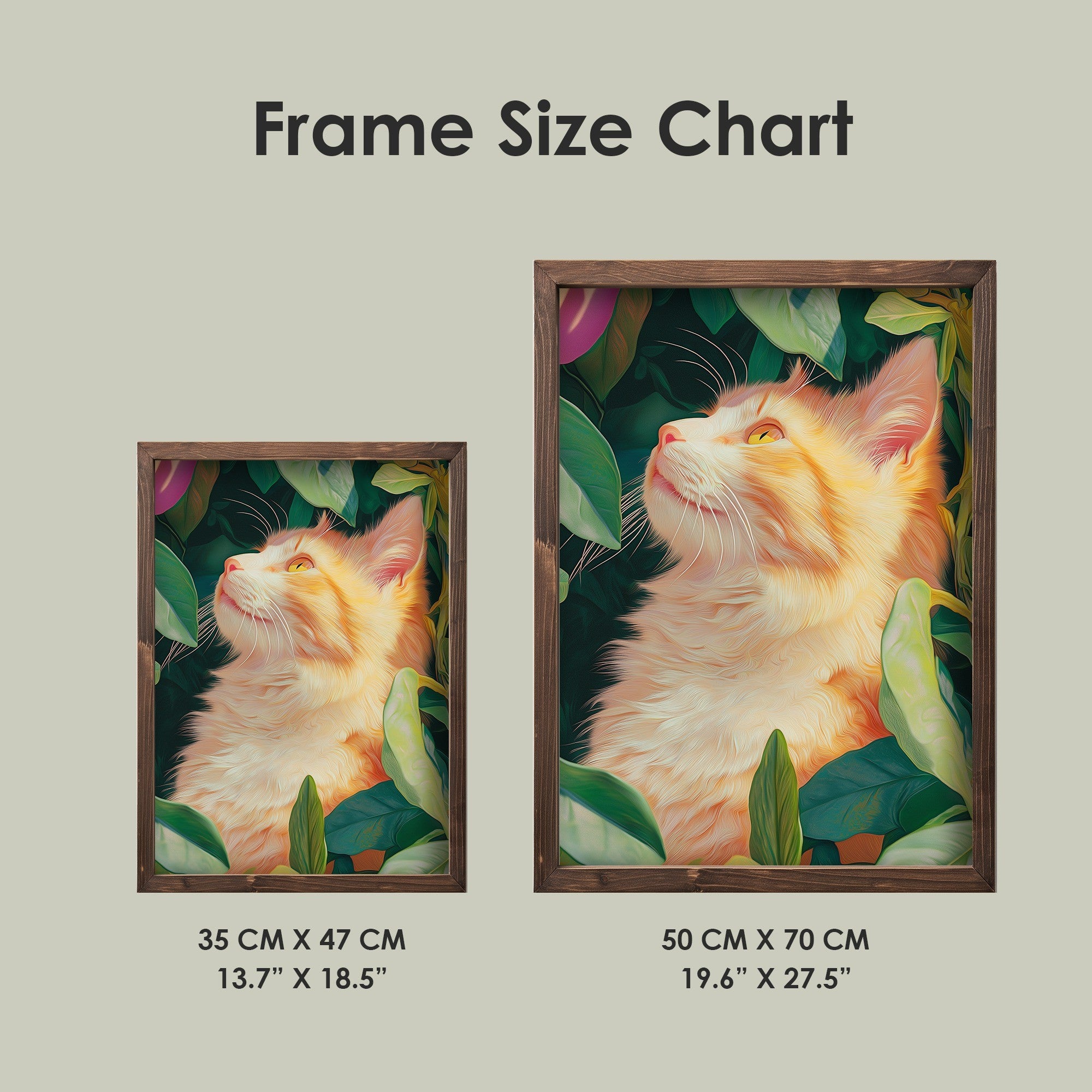 Quadro Decorativo MDF Emoldurado Multicolor 35x47cm - Impressão UV em Madeira de Pinho