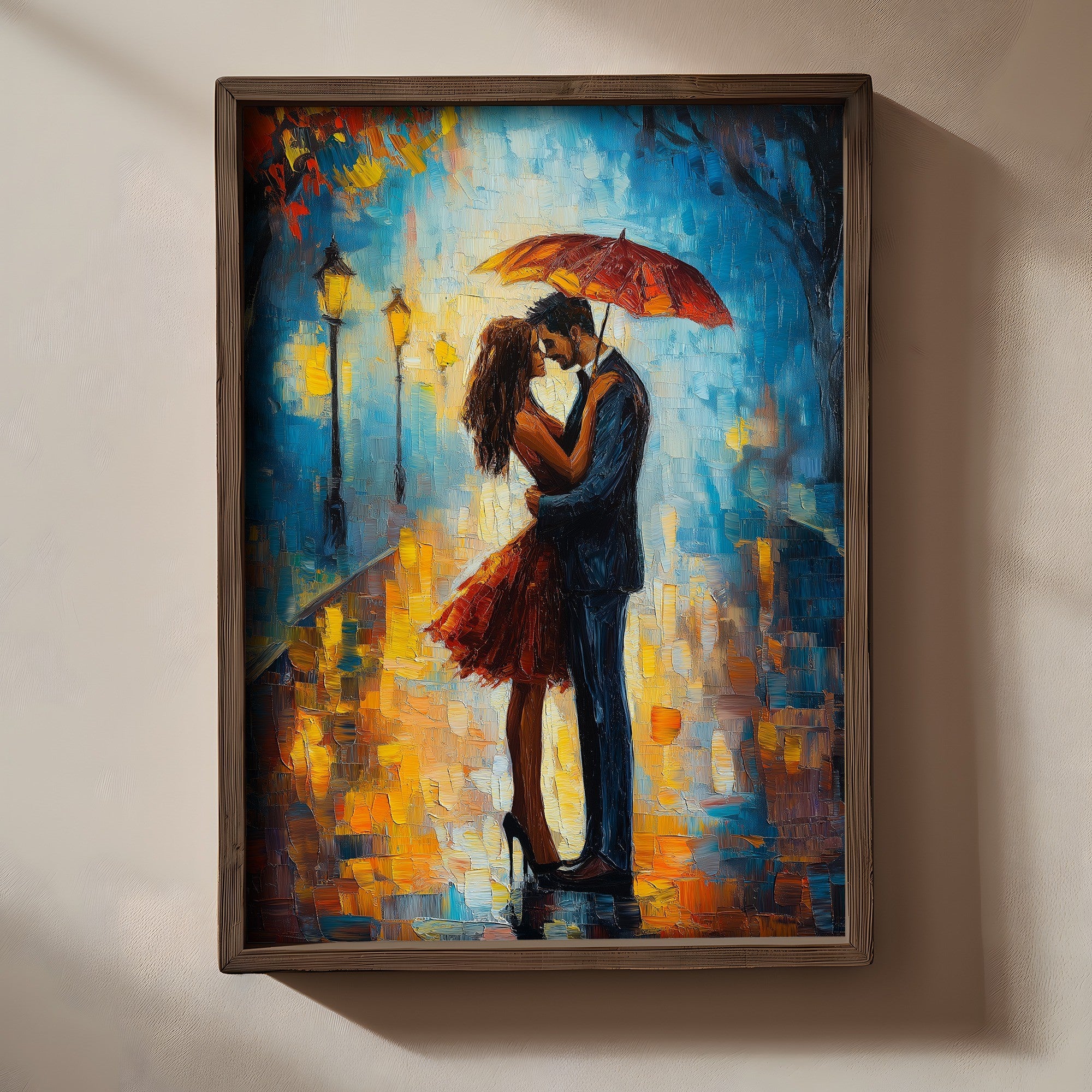 Quadro Decorativo MDF Emoldurado Multicolor 35x47cm - Impressão UV em Madeira de Pinho