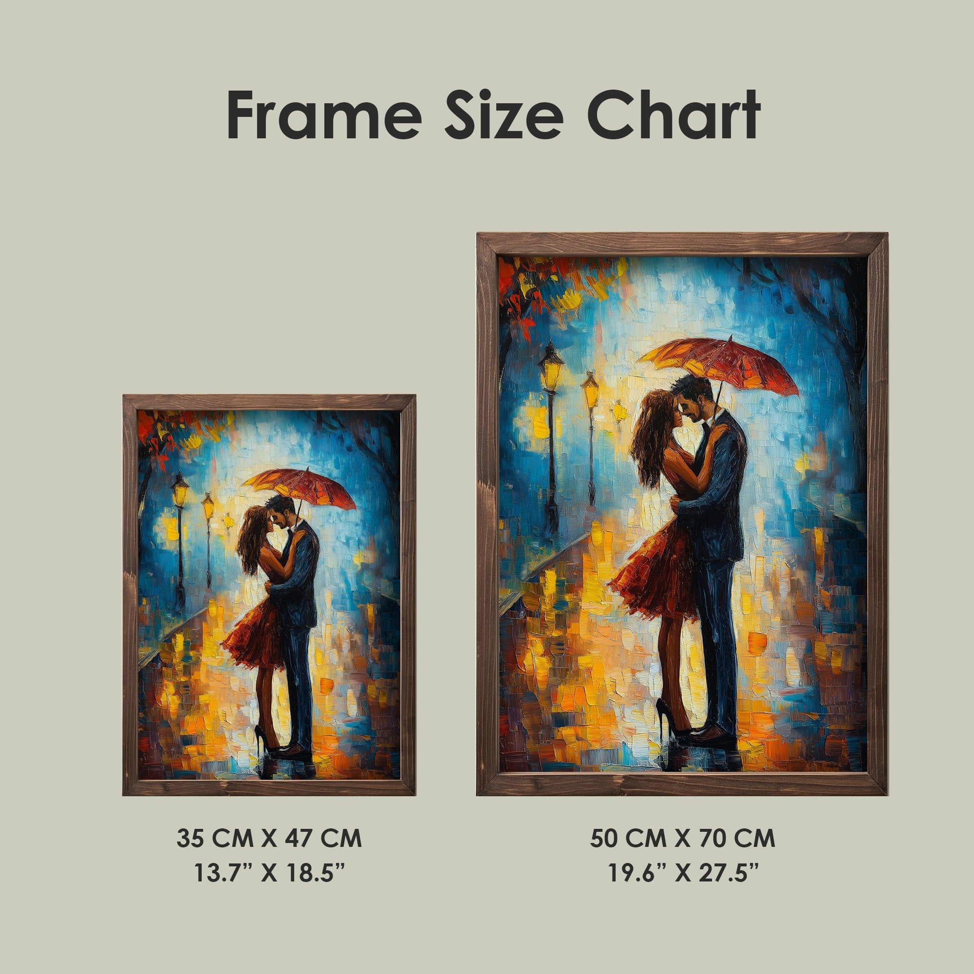 Quadro Decorativo MDF Emoldurado Multicolor 35x47cm - Impressão UV em Madeira de Pinho