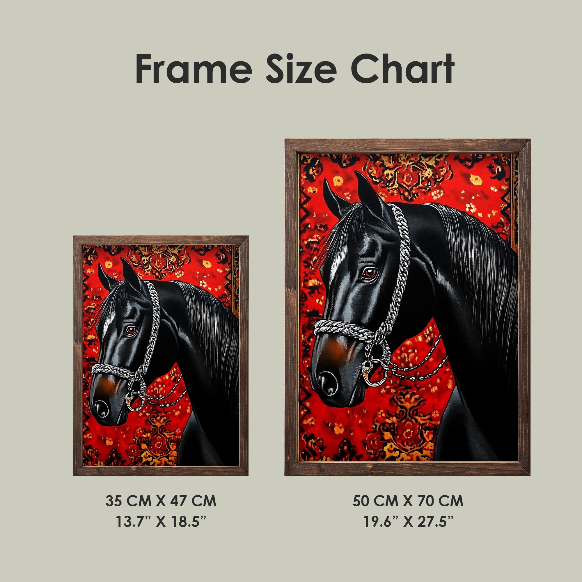 Quadro Decorativo MDF Emoldurado Multicolor 35x47cm - Impressão UV em Madeira de Pinho