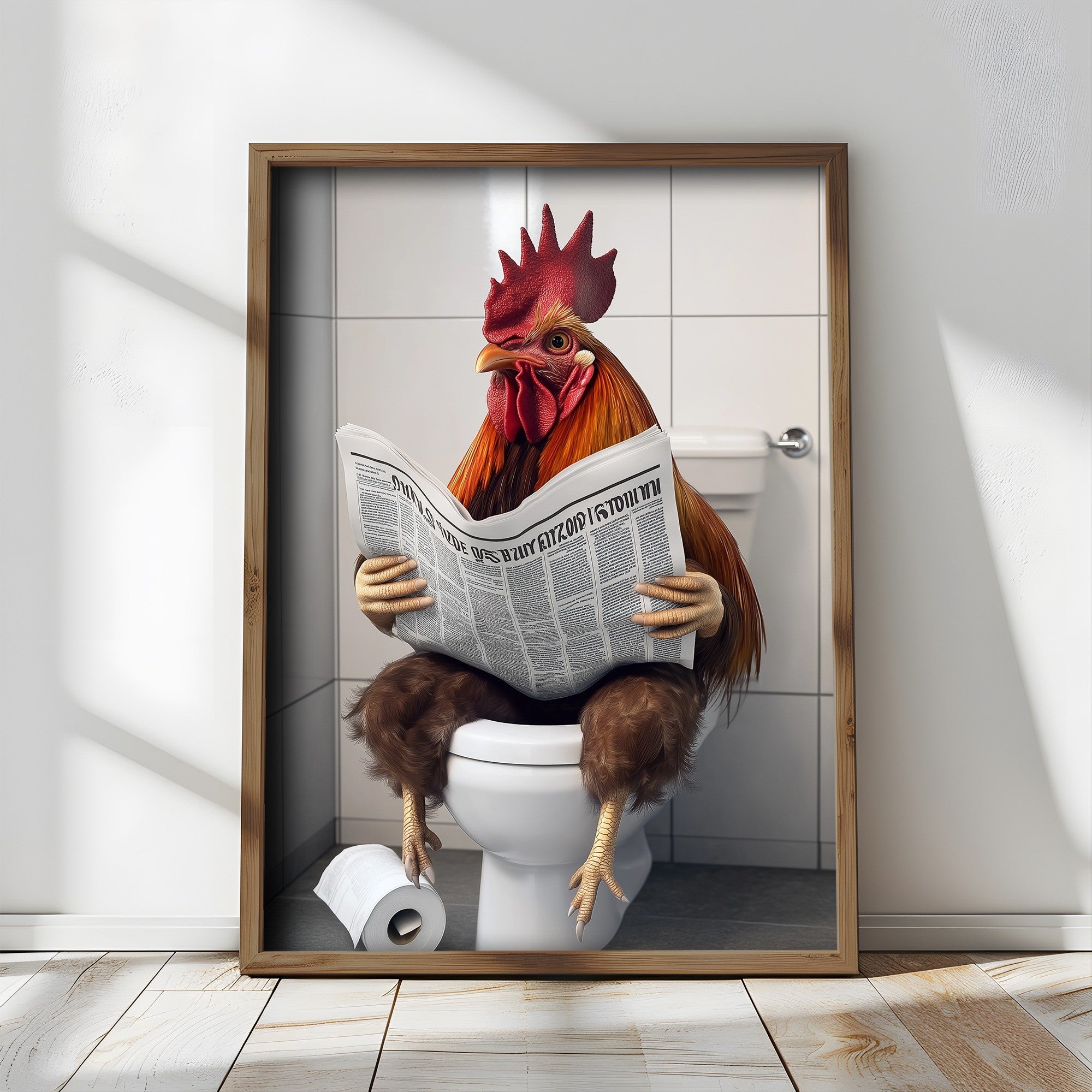 Quadro Decorativo MDF Emoldurado Multicolor TUN050-L - Impressão UV em Madeira de Pinho 35x47cm