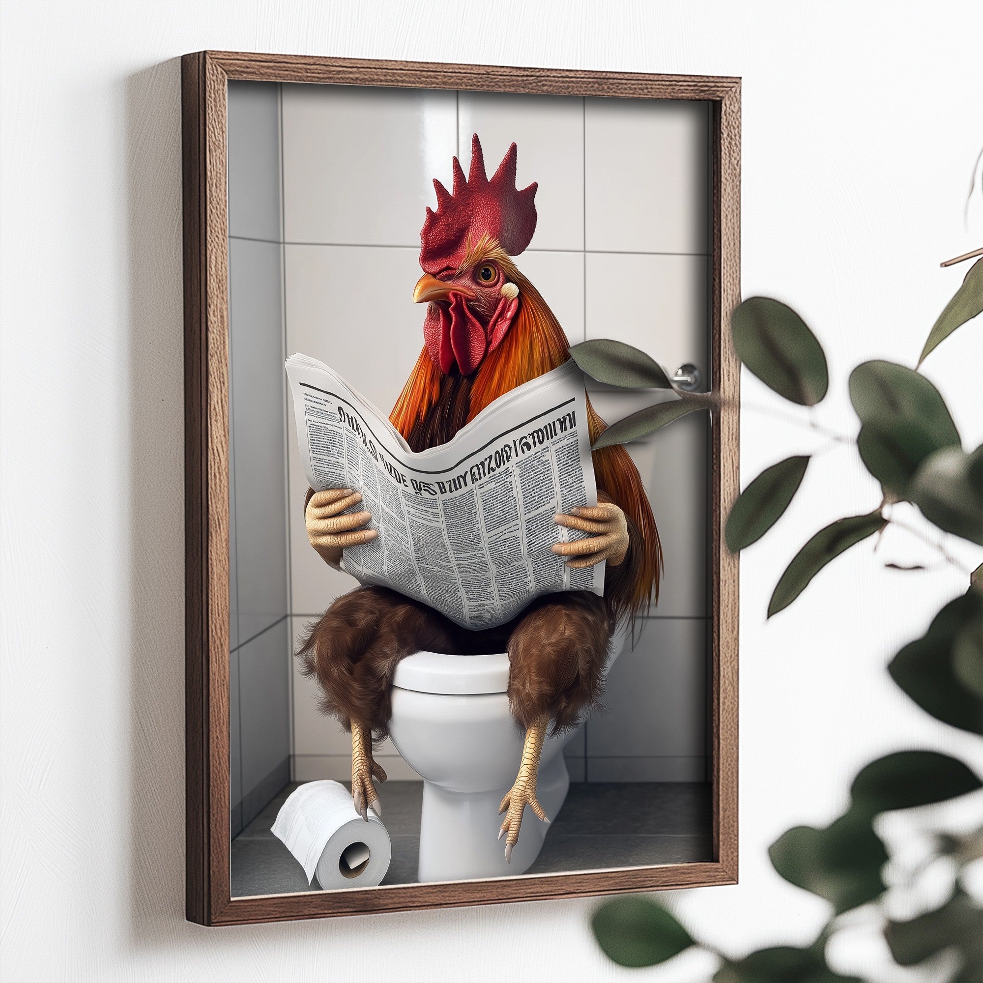 Quadro Decorativo MDF Emoldurado Multicolor TUN050-L - Impressão UV em Madeira de Pinho 35x47cm