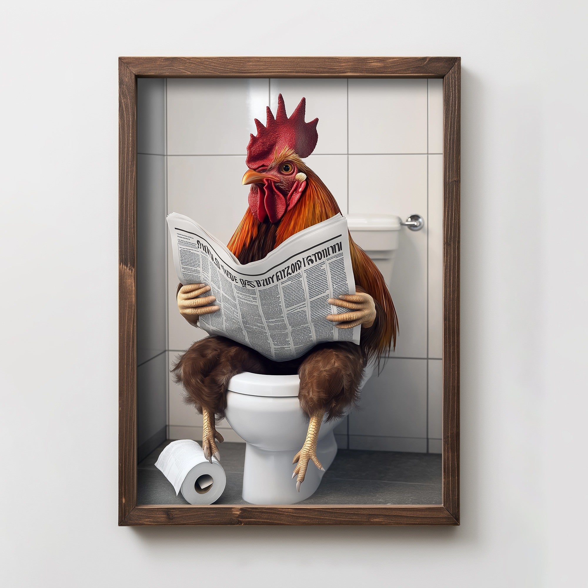 Quadro Decorativo MDF Emoldurado Multicolor TUN050-L - Impressão UV em Madeira de Pinho 35x47cm