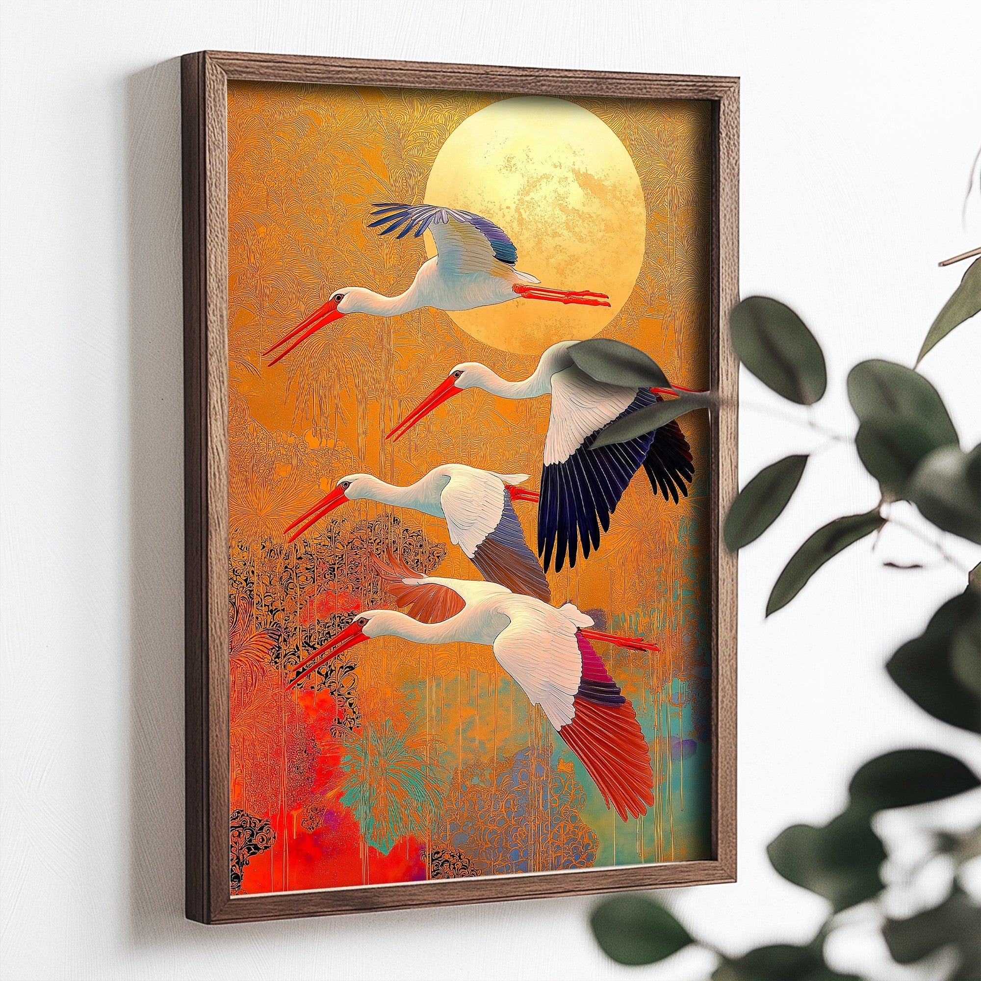 Quadro Decorativo MDF Emoldurado Multicolor TUN052-L - Impressão UV em Madeira de Pinho 35x47cm
