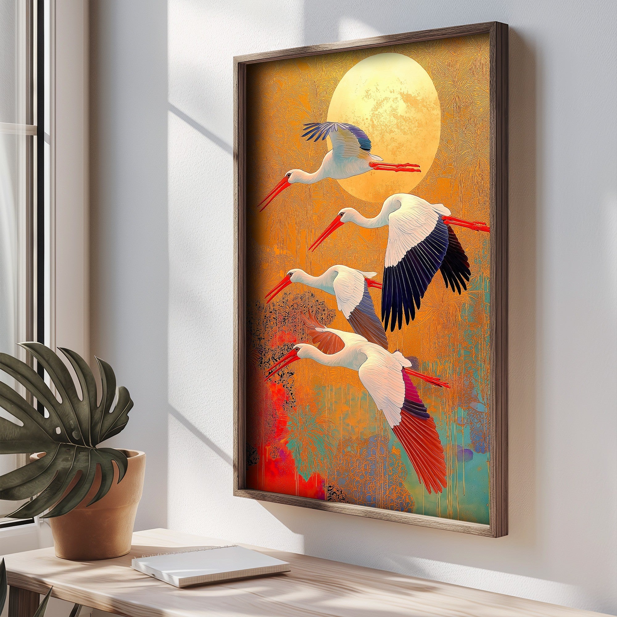 Quadro Decorativo MDF Emoldurado Multicolor TUN052-L - Impressão UV em Madeira de Pinho 35x47cm