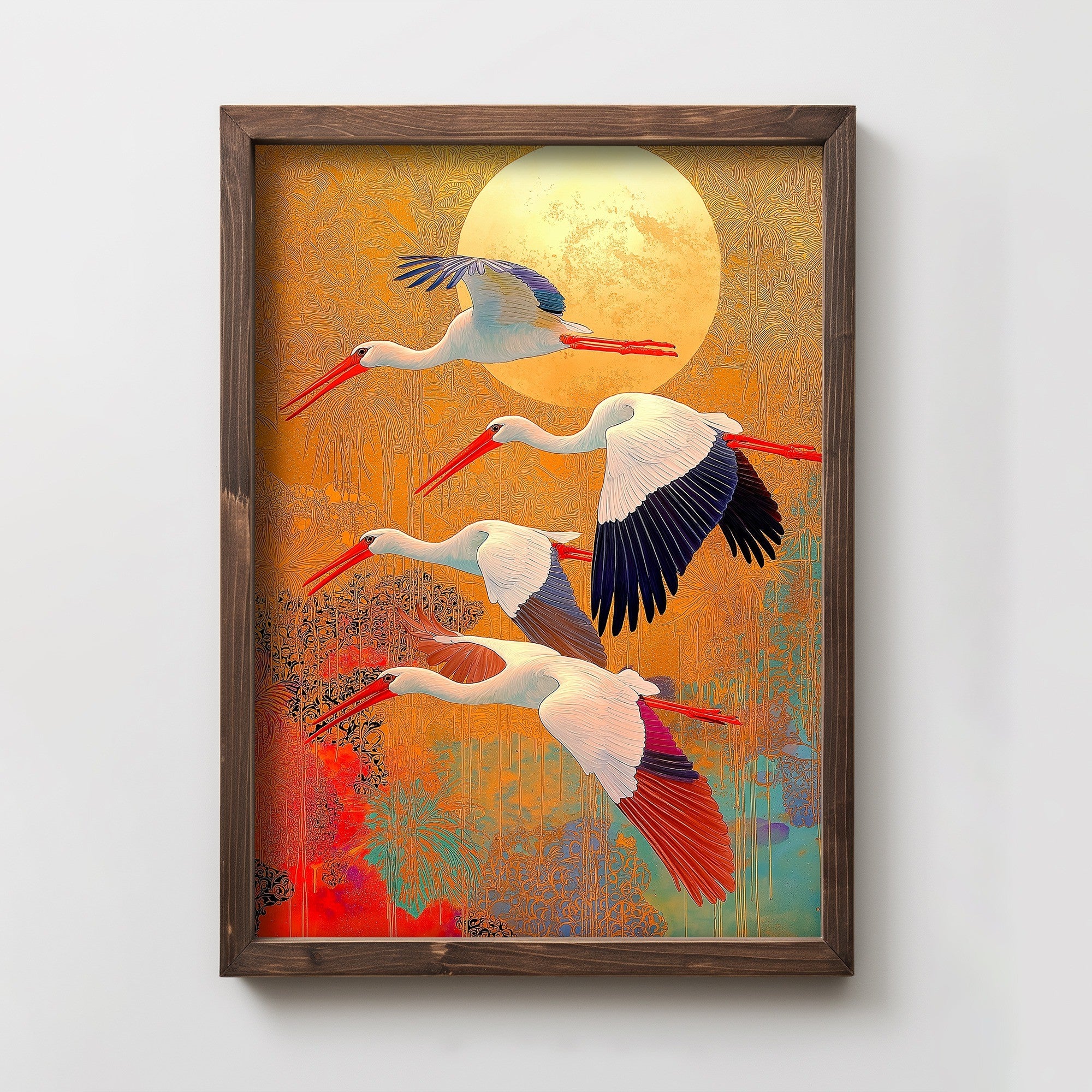 Quadro Decorativo MDF Emoldurado Multicolor TUN052-L - Impressão UV em Madeira de Pinho 35x47cm