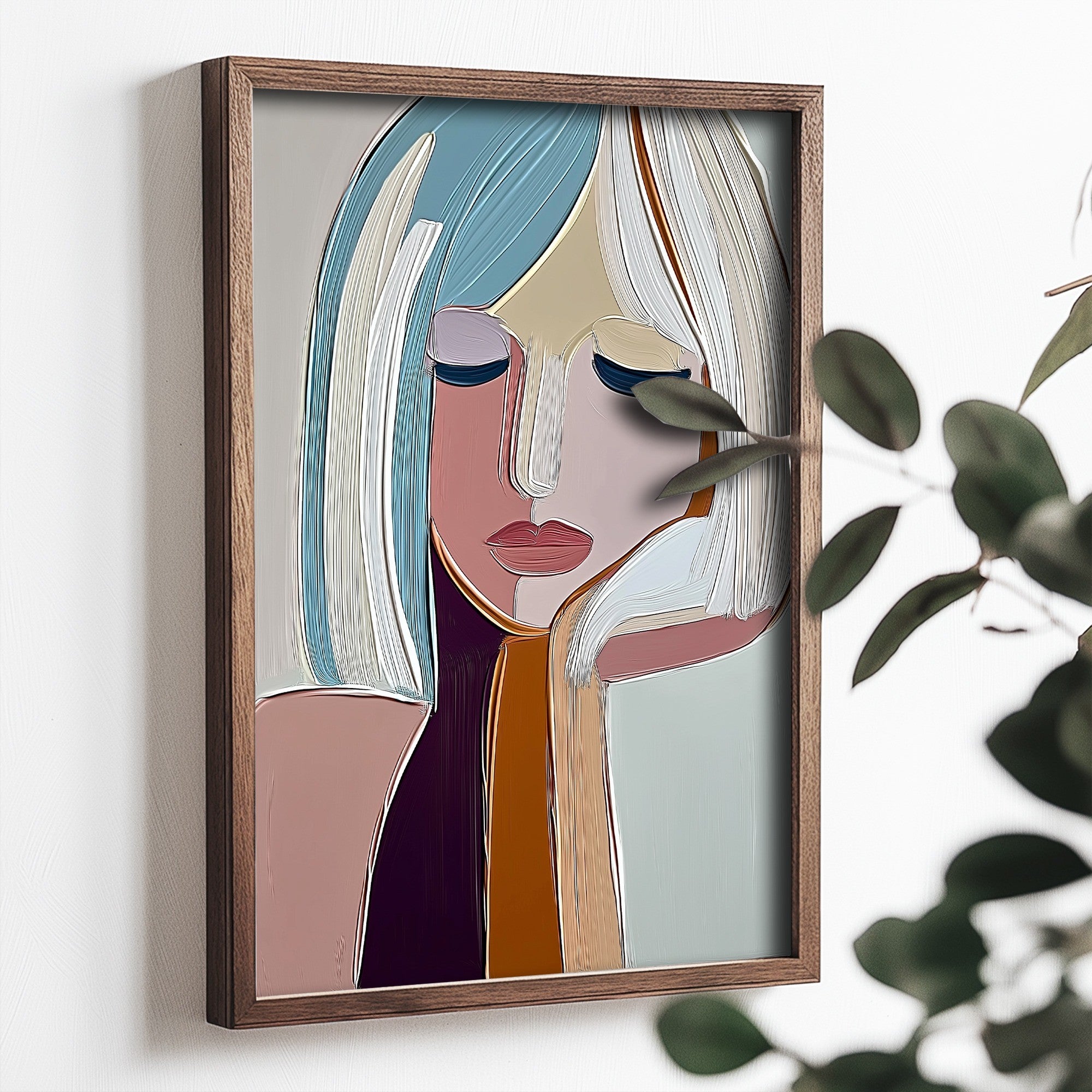 Quadro Decorativo MDF Emoldurado Multicolor 35x47cm - Impressão UV em Madeira de Pinho