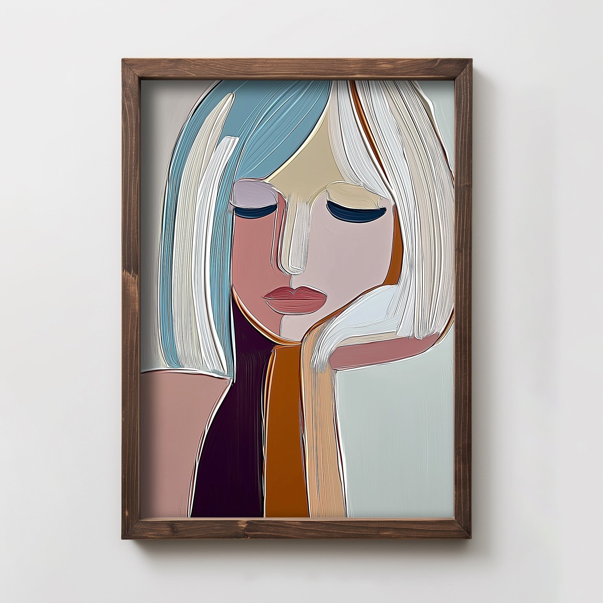 Quadro Decorativo MDF Emoldurado Multicolor 35x47cm - Impressão UV em Madeira de Pinho