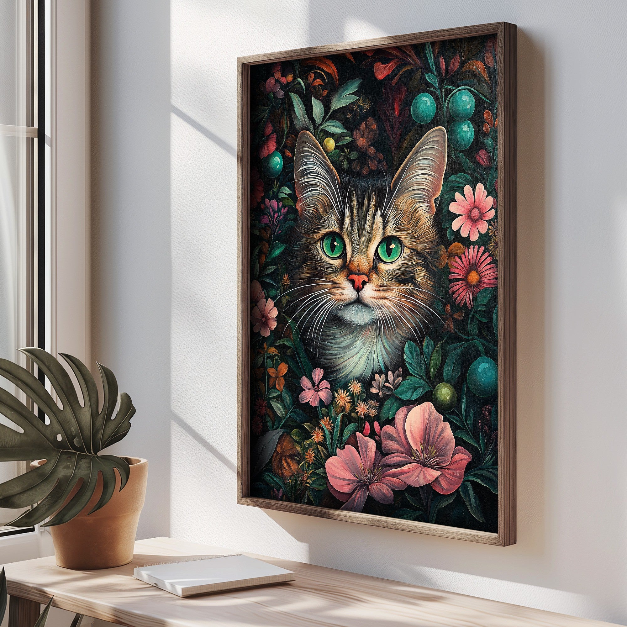 Quadro Decorativo MDF Emoldurado Multicolor TUN055-L - Impressão UV em Madeira de Pinho 35x47cm