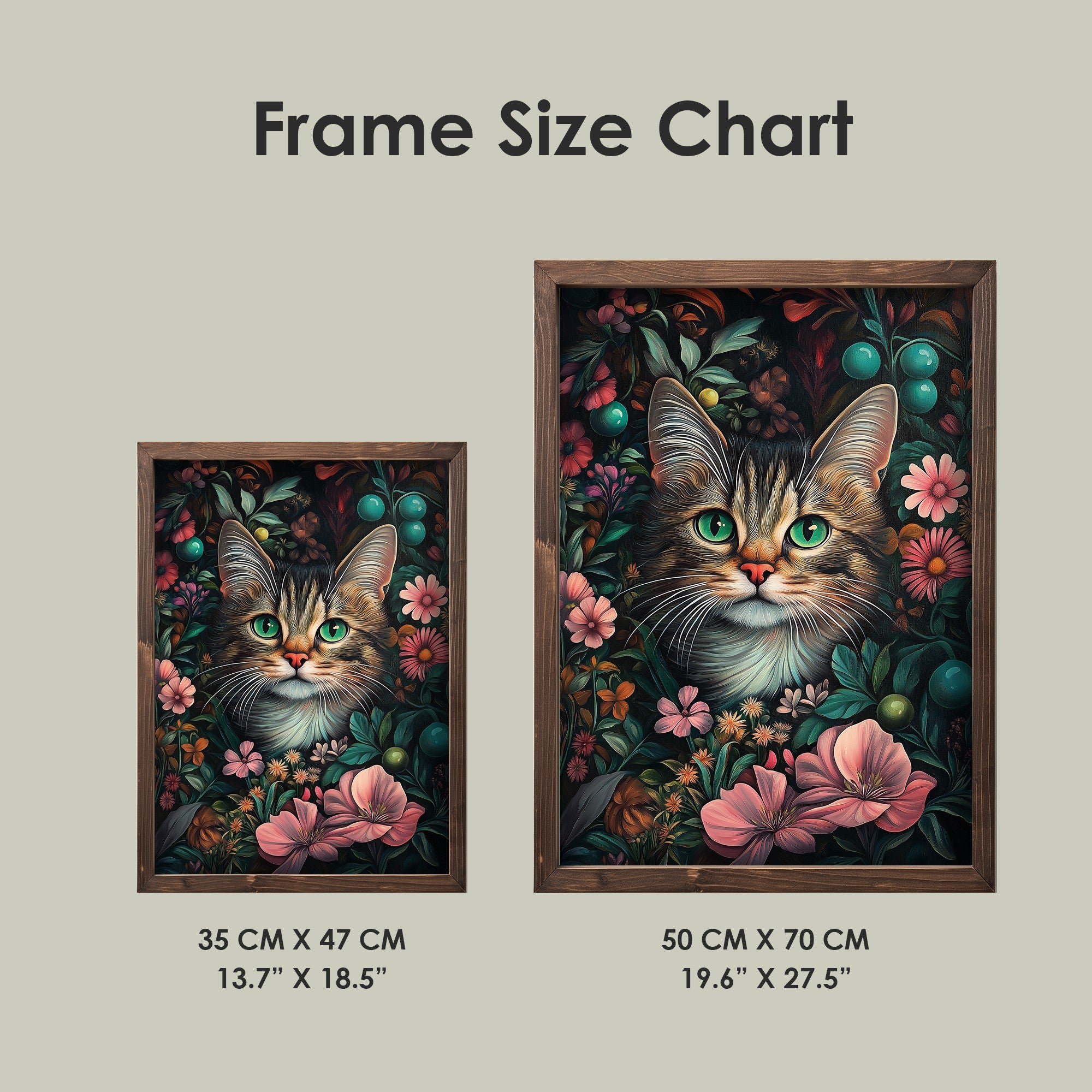 Quadro Decorativo MDF Emoldurado Multicolor TUN055-L - Impressão UV em Madeira de Pinho 35x47cm