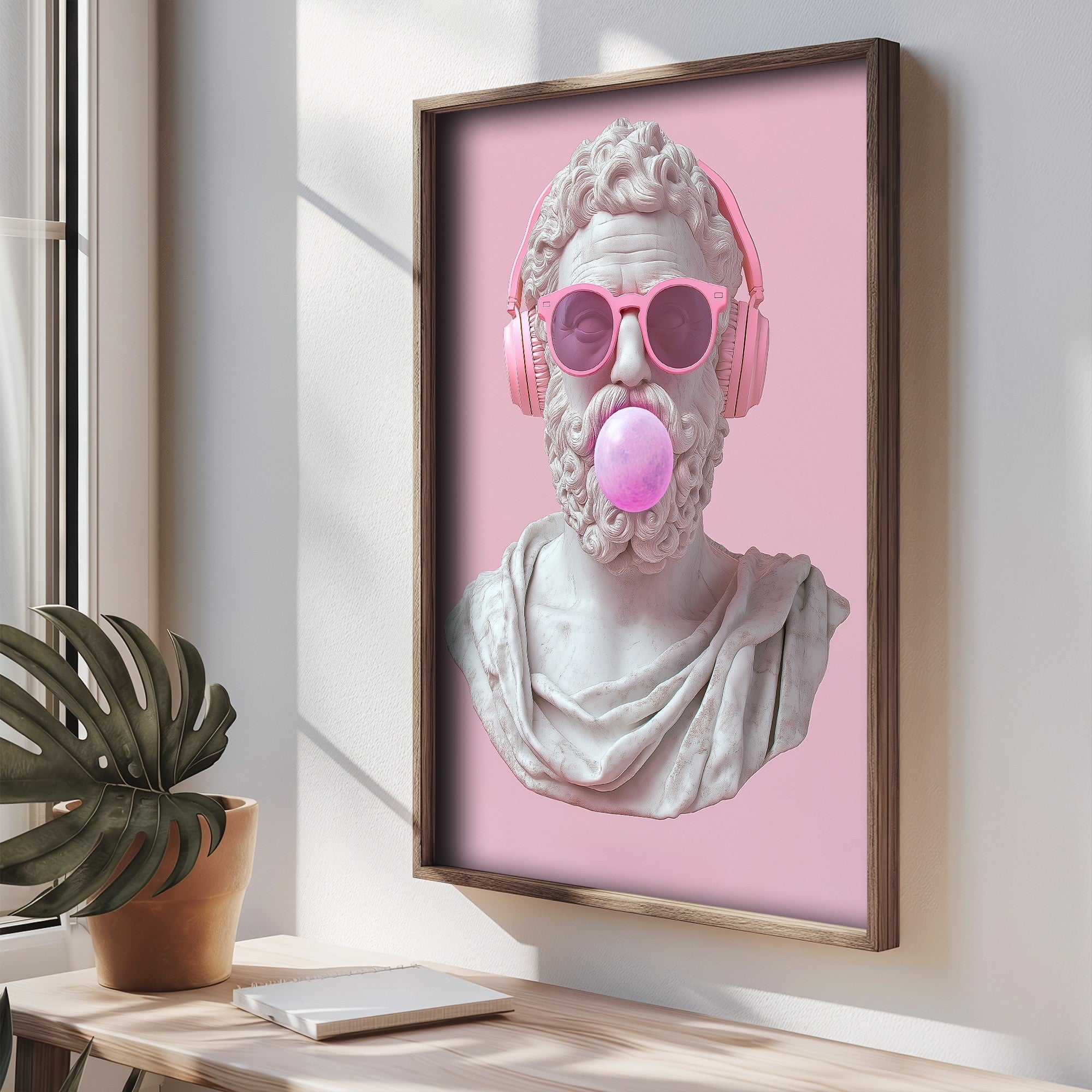 Quadro Decorativo MDF Emoldurado Multicolor 35x47cm - Impressão UV em Madeira de Pinho