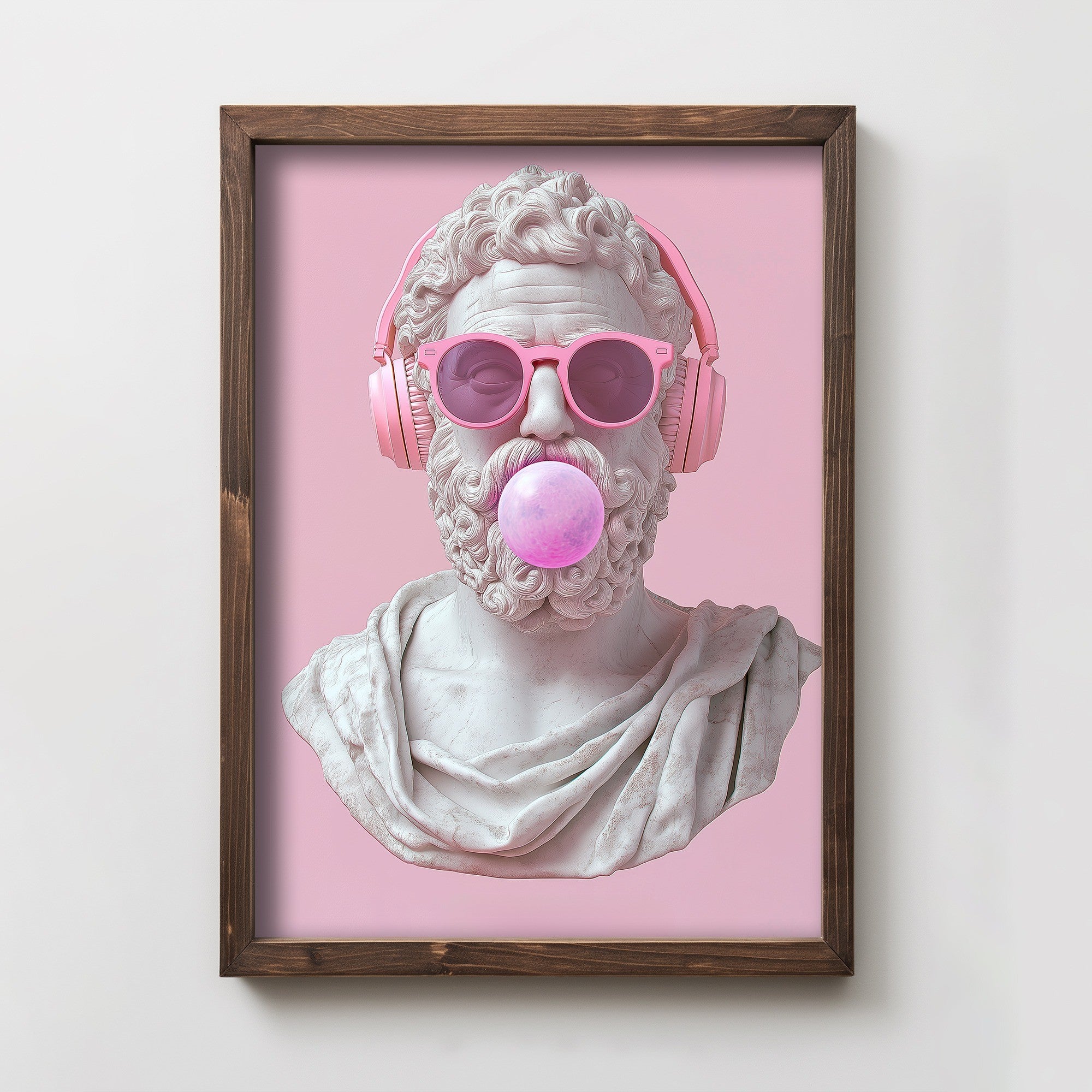 Quadro Decorativo MDF Emoldurado Multicolor 35x47cm - Impressão UV em Madeira de Pinho